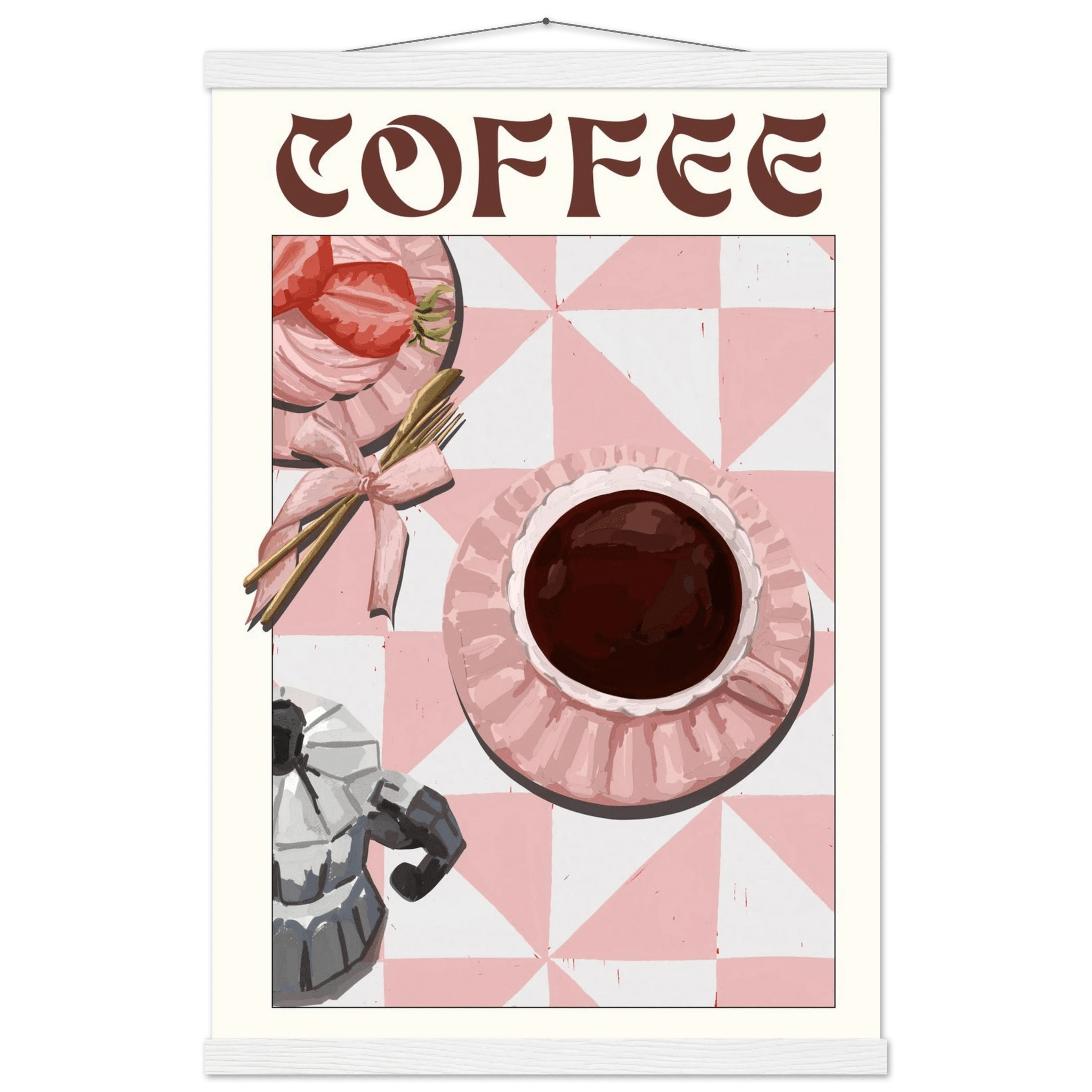 Coffee Poster – Cozy Breakfast Kitchen Wall Art Print (Digital & Printed Options) - Evergreen Posters