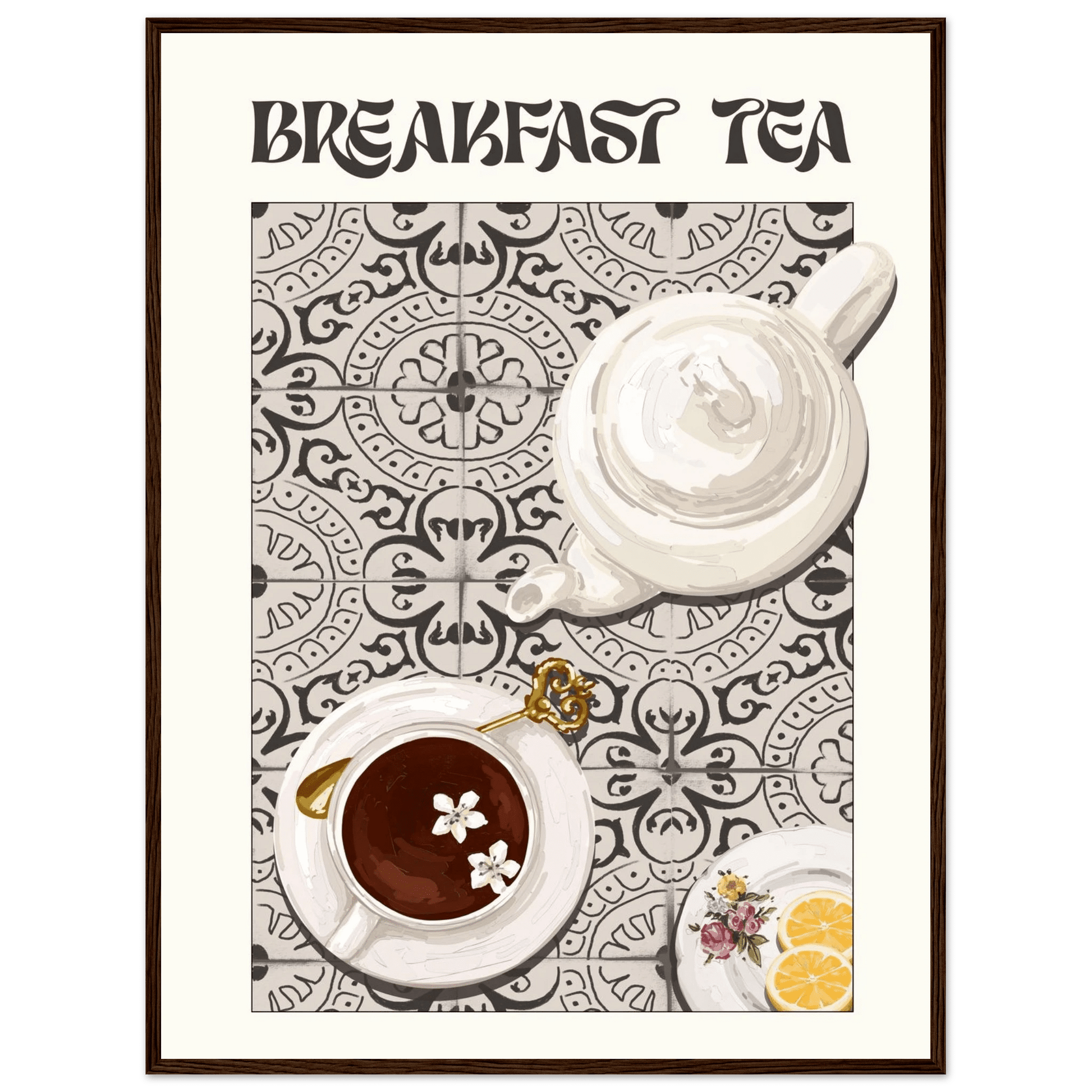 Breakfast Tea Poster – Cozy Kitchen Wall Art Print (Digital & Printed Options) - Evergreen Posters