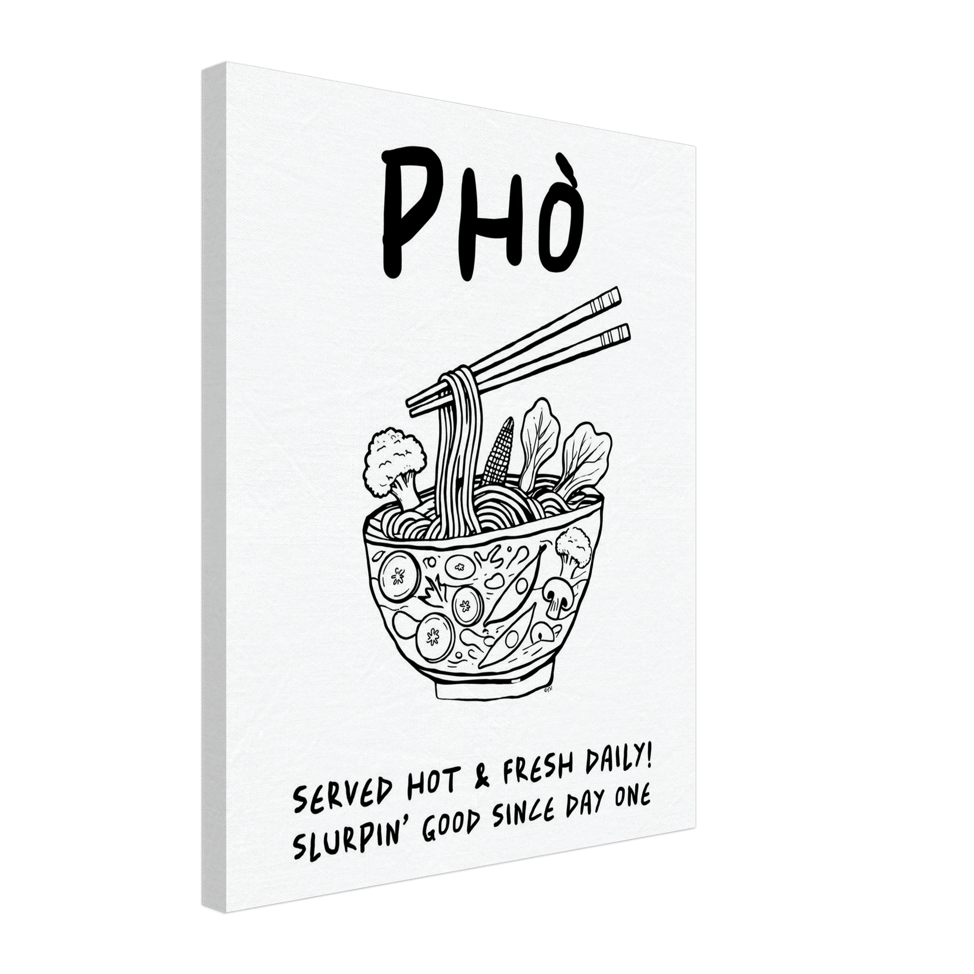 Pho Poster – Funny Vietnamese Kitchen Wall Art Print (Digital & Printed Options) - Evergreen Posters