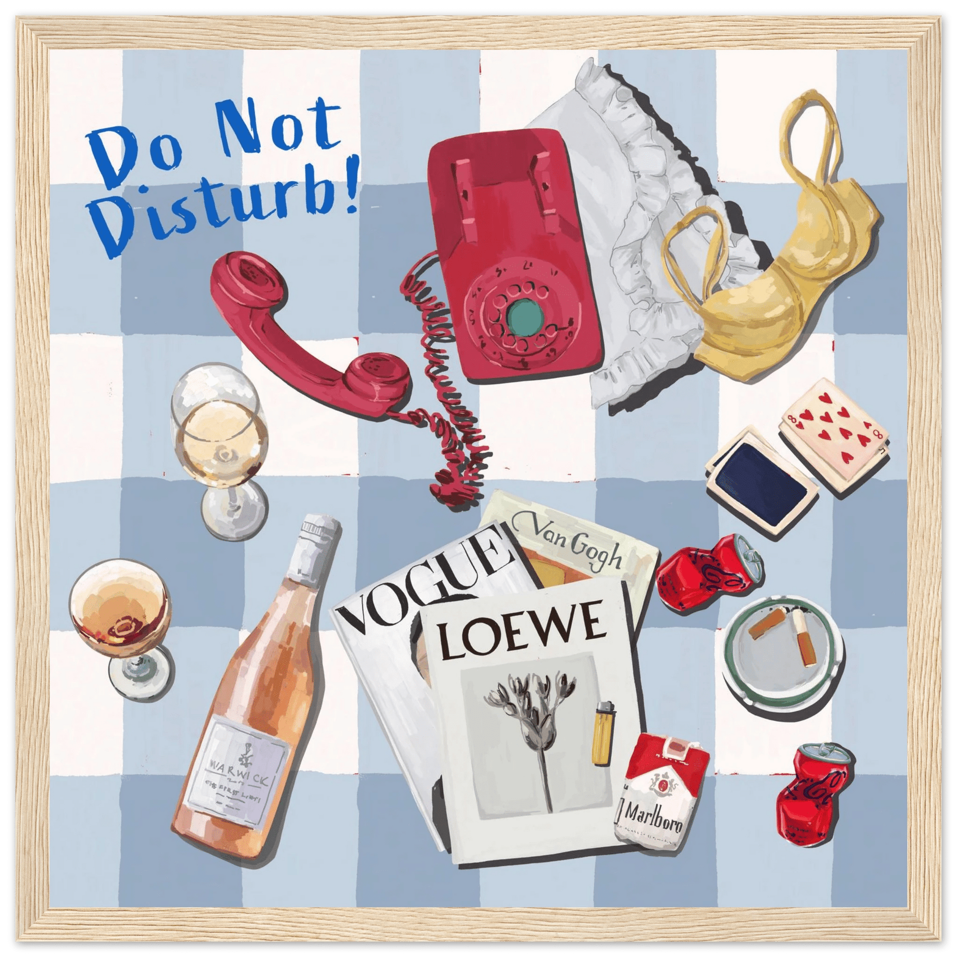 Do Not Disturb Poster | Dopamine Wall Art | Retro Bedroom Quote Print - Evergreen Posters - 10