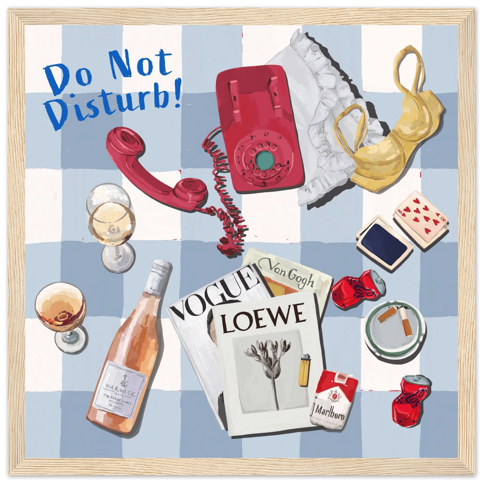 Do Not Disturb Poster | Dopamine Wall Art | Retro Bedroom Quote Print - Evergreen Posters - 10