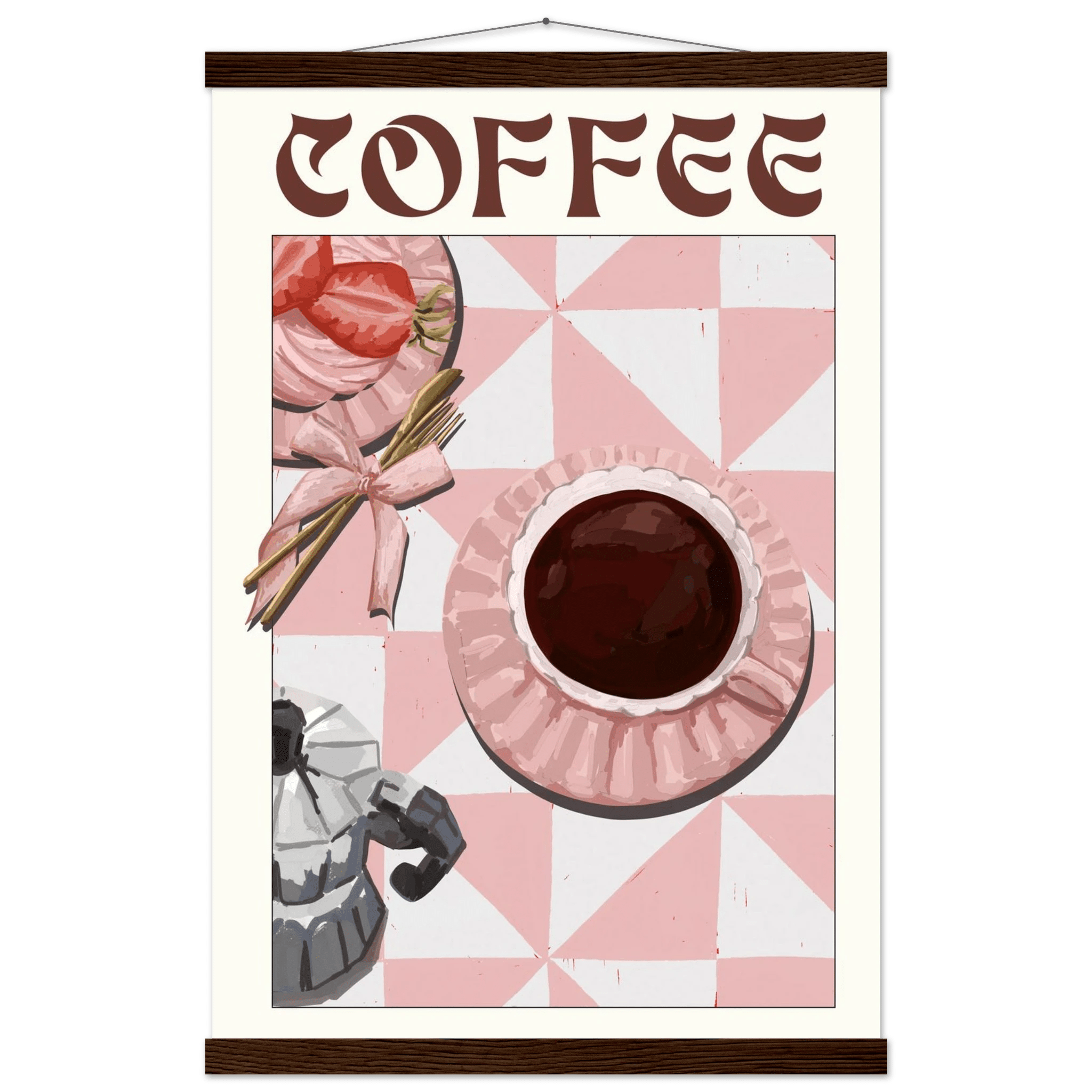 Coffee Poster – Cozy Breakfast Kitchen Wall Art Print (Digital & Printed Options) - Evergreen Posters