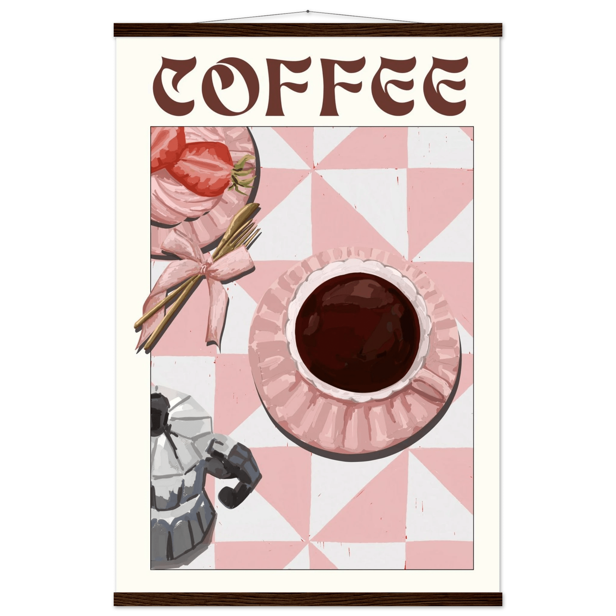 Coffee Poster – Cozy Breakfast Kitchen Wall Art Print (Digital & Printed Options) - Evergreen Posters