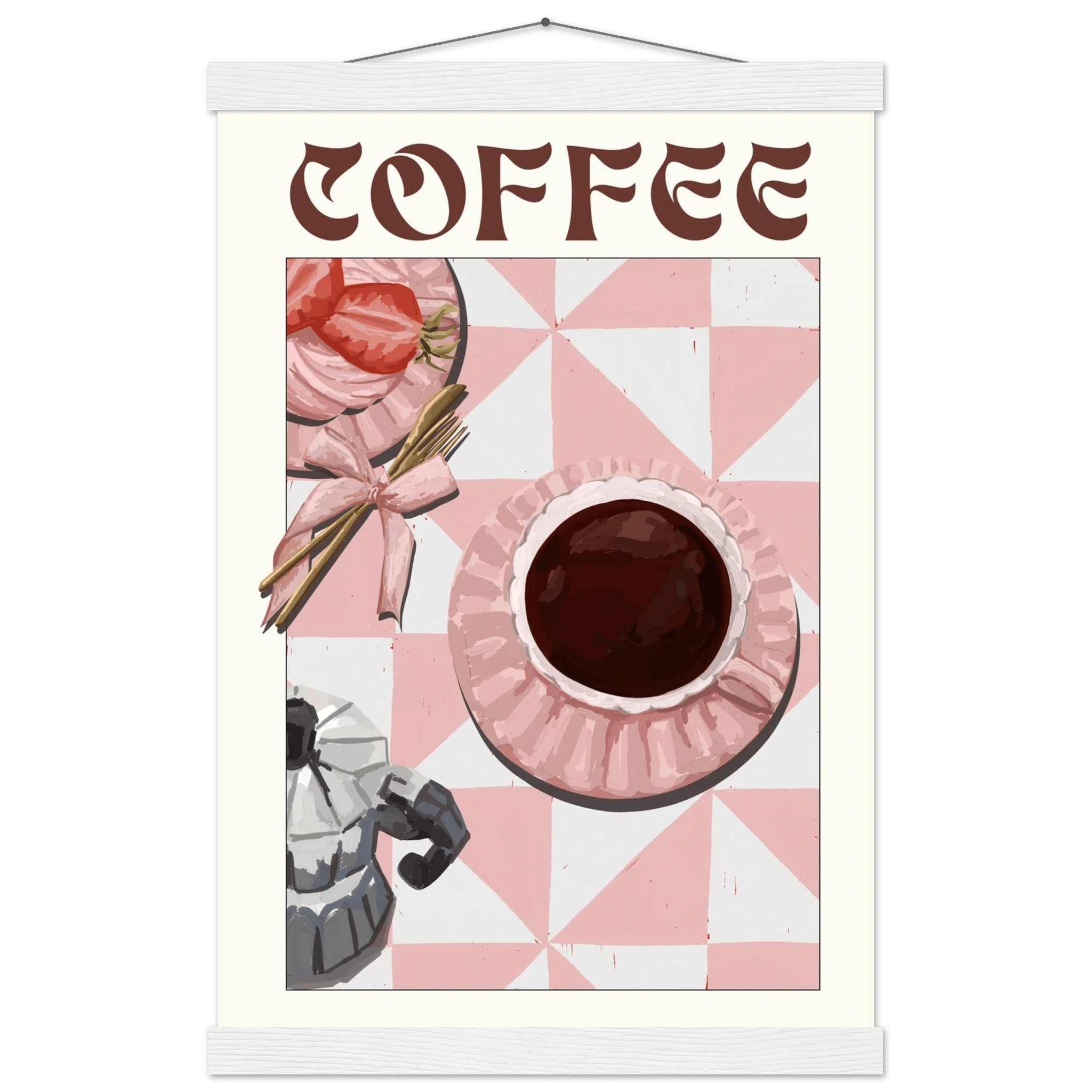 Coffee Poster – Cozy Breakfast Kitchen Wall Art Print (Digital & Printed Options) - Evergreen Posters