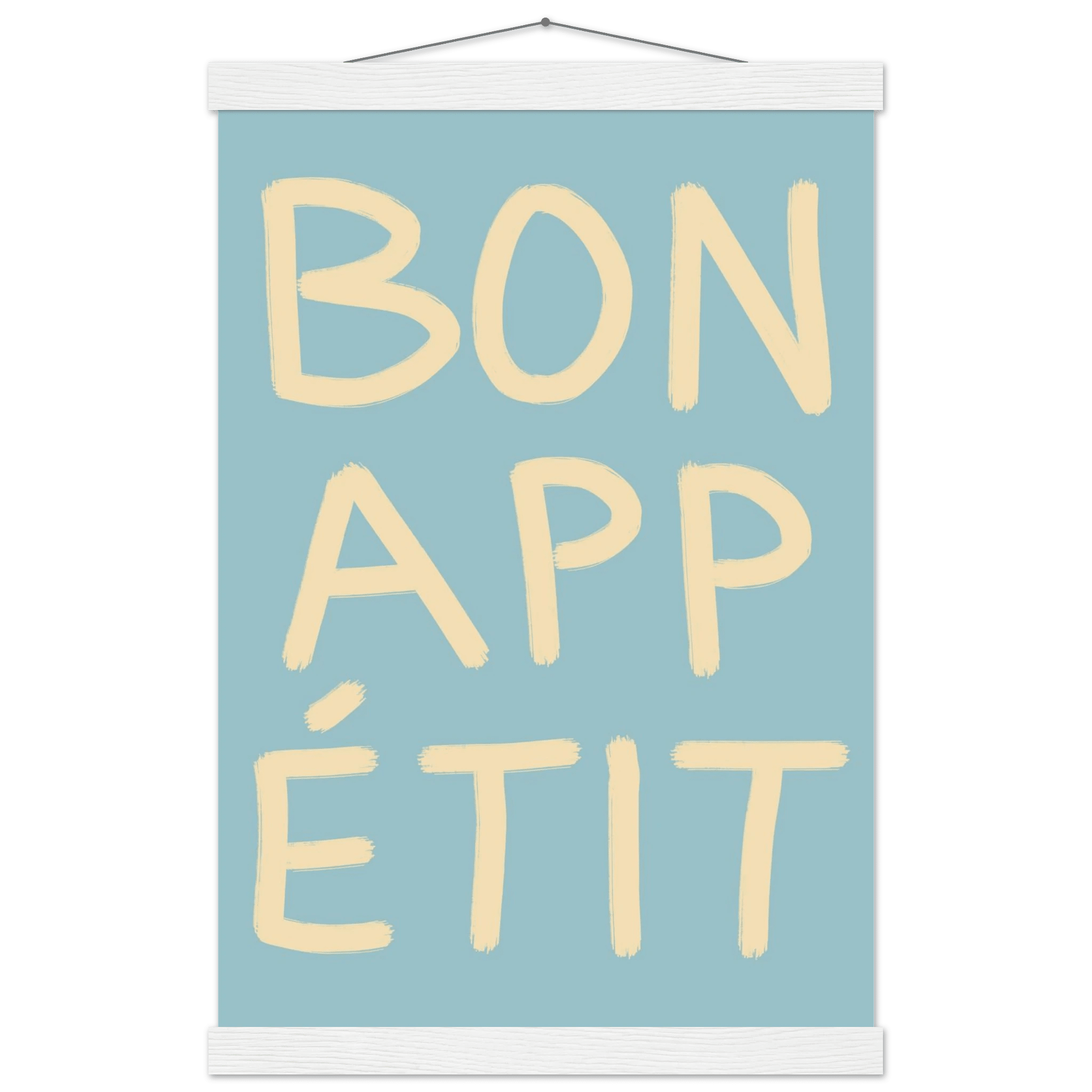 Bon Appétit Kitchen Poster | French Typography Wall Art | Retro Dining Room Print Decor - Evergreen Posters