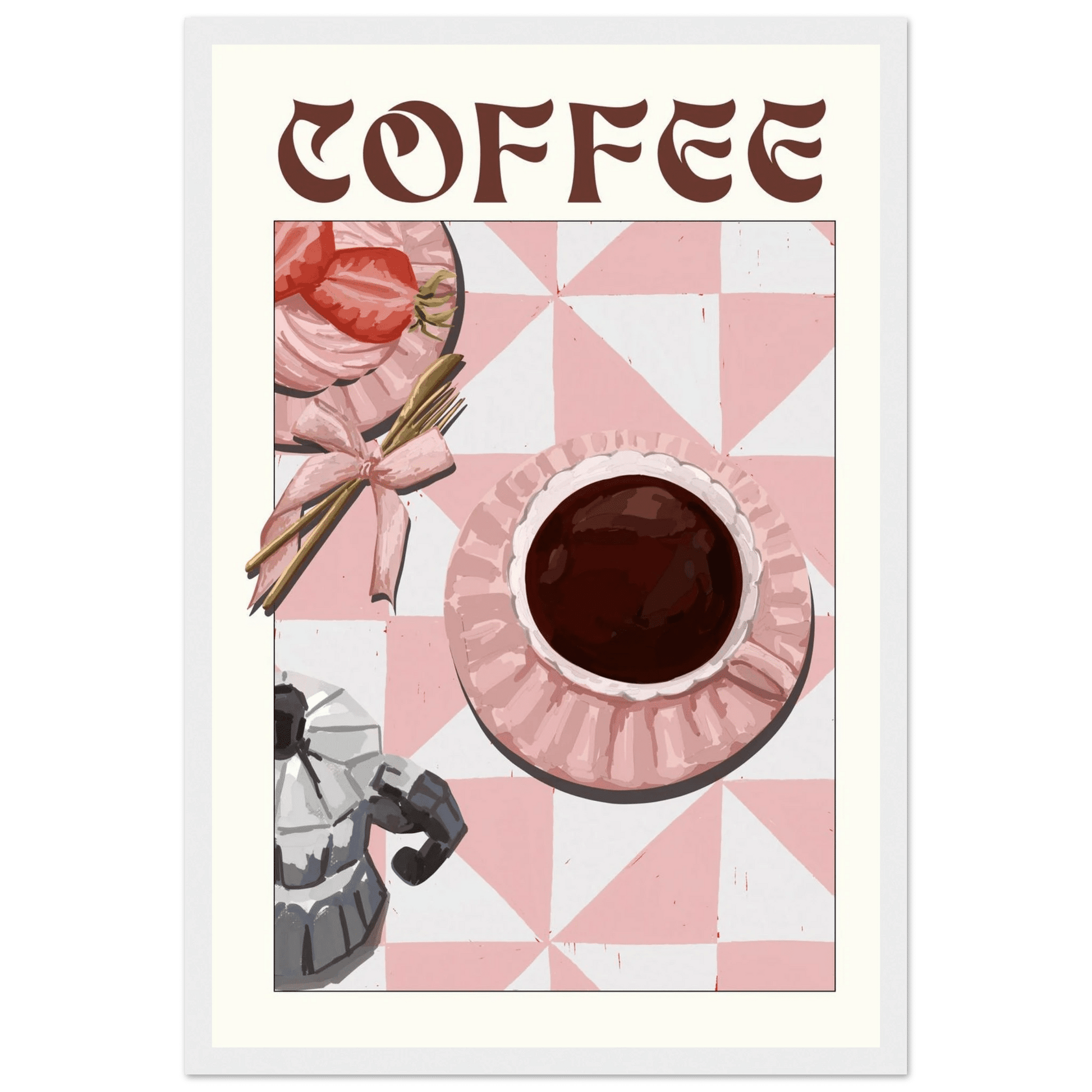 Coffee Poster – Cozy Breakfast Kitchen Wall Art Print (Digital & Printed Options) - Evergreen Posters