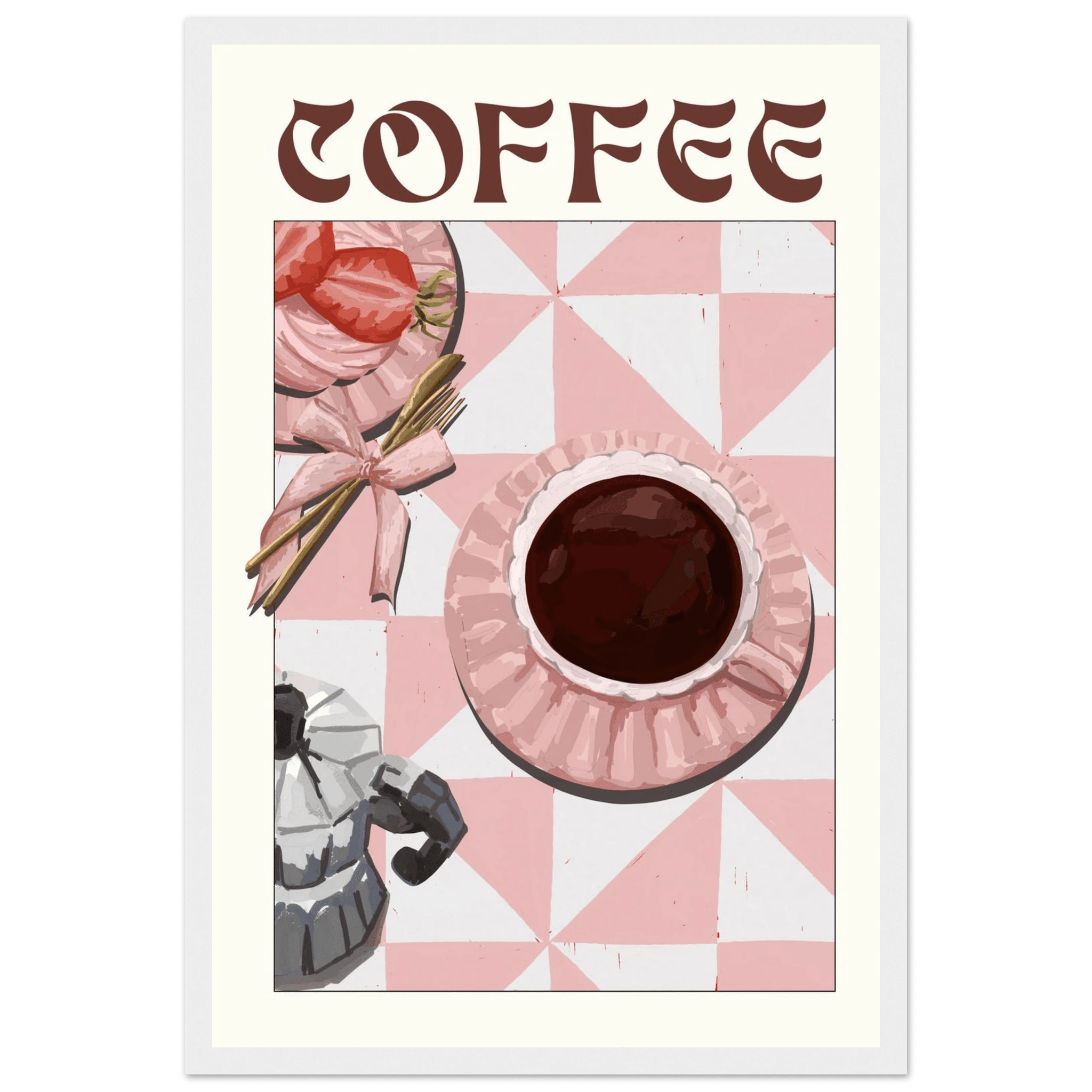 Coffee Poster – Cozy Breakfast Kitchen Wall Art Print (Digital & Printed Options) - Evergreen Posters