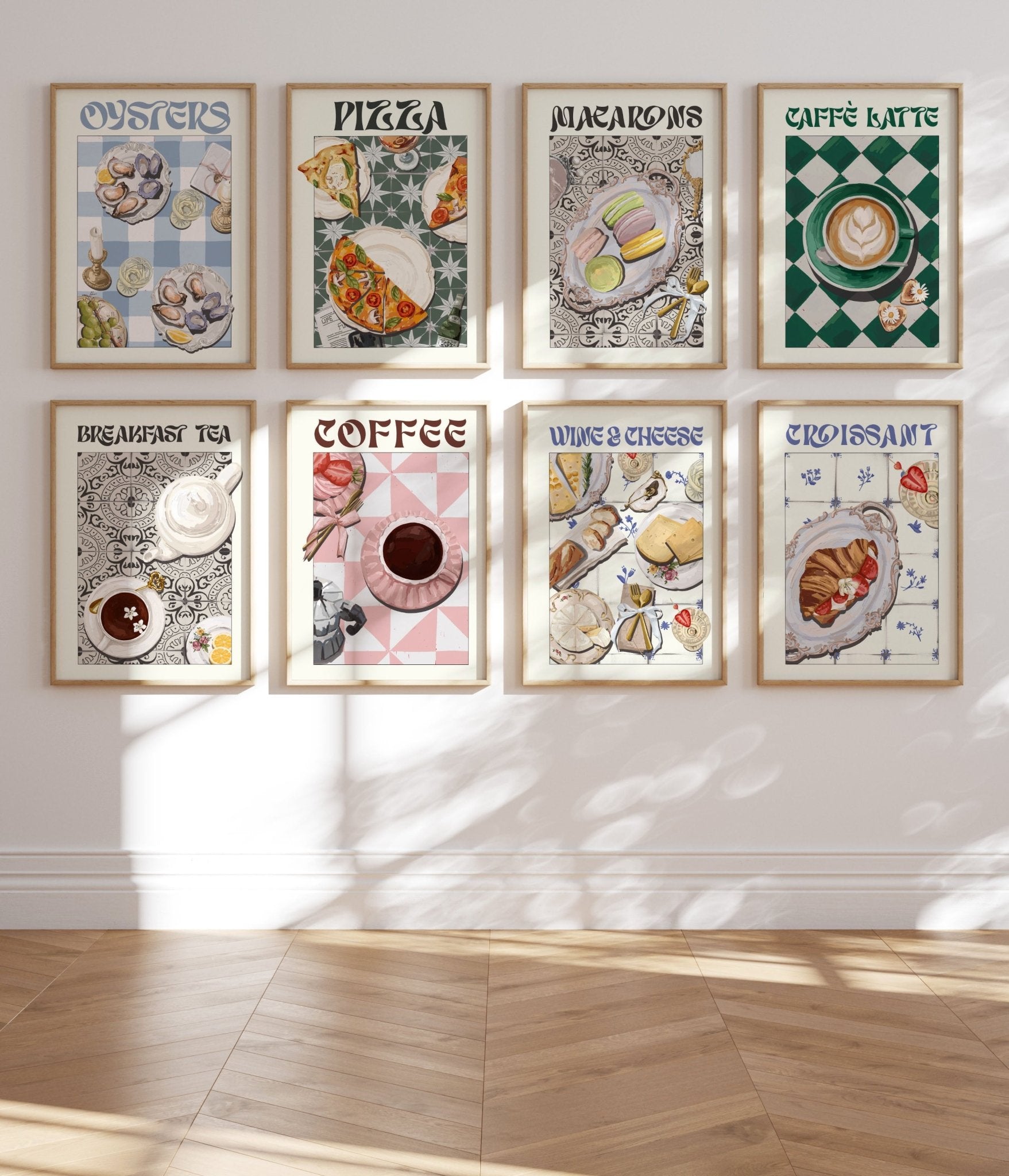 Caffè Latte Poster – Playful Coffee Kitchen Wall Art Print (Digital & Printed Options) - Evergreen Posters