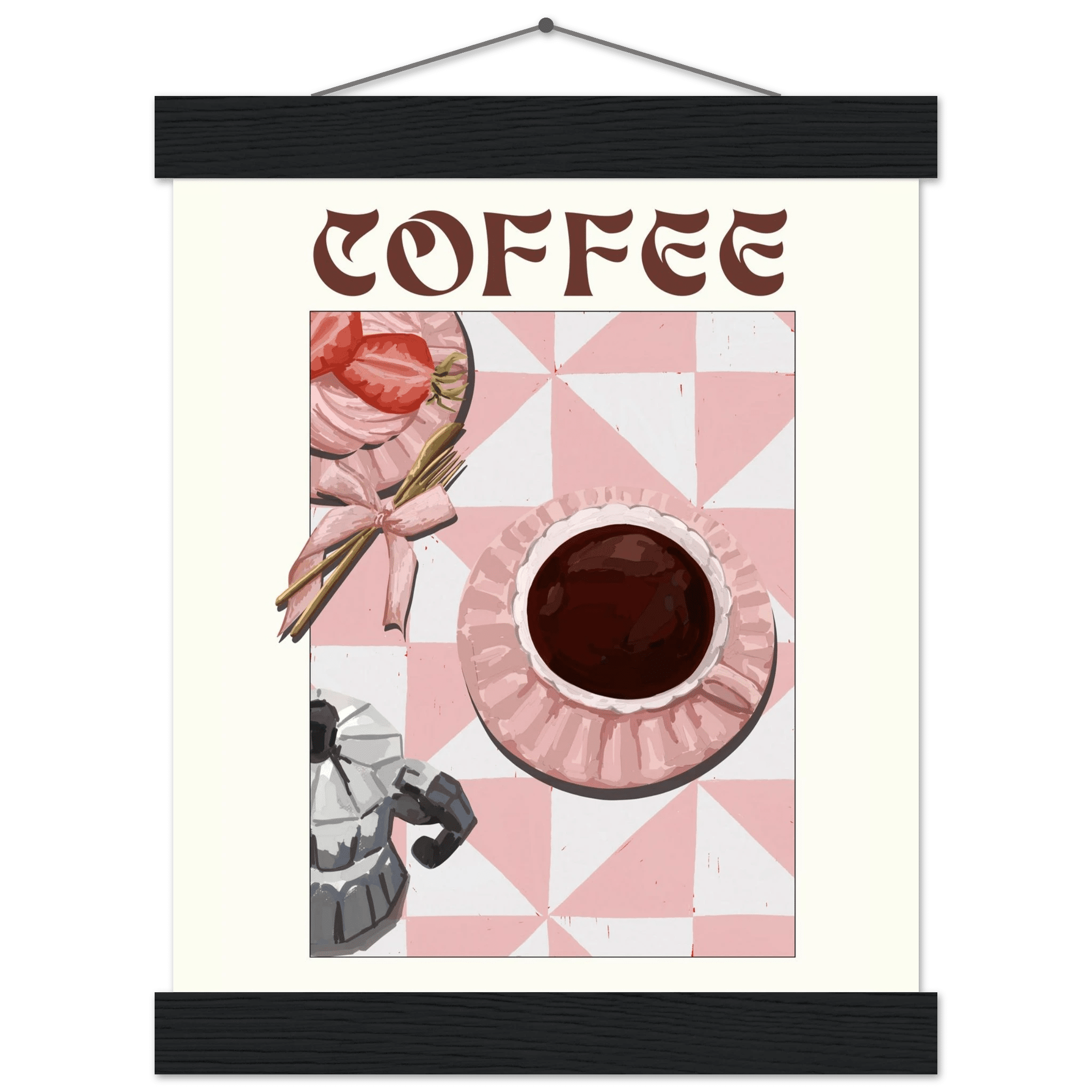 Coffee Poster – Cozy Breakfast Kitchen Wall Art Print (Digital & Printed Options) - Evergreen Posters