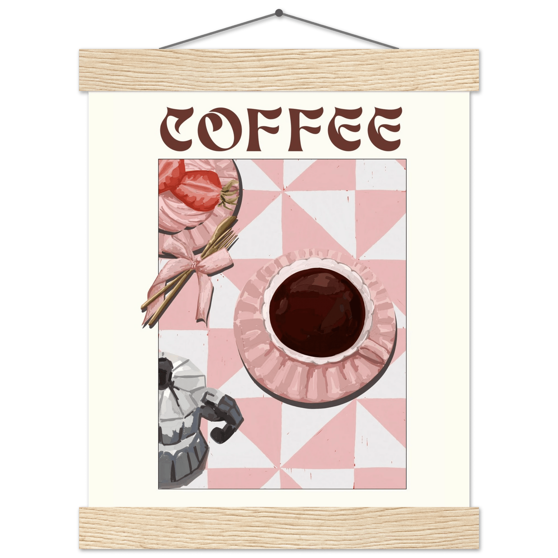 Coffee Poster – Cozy Breakfast Kitchen Wall Art Print (Digital & Printed Options) - Evergreen Posters