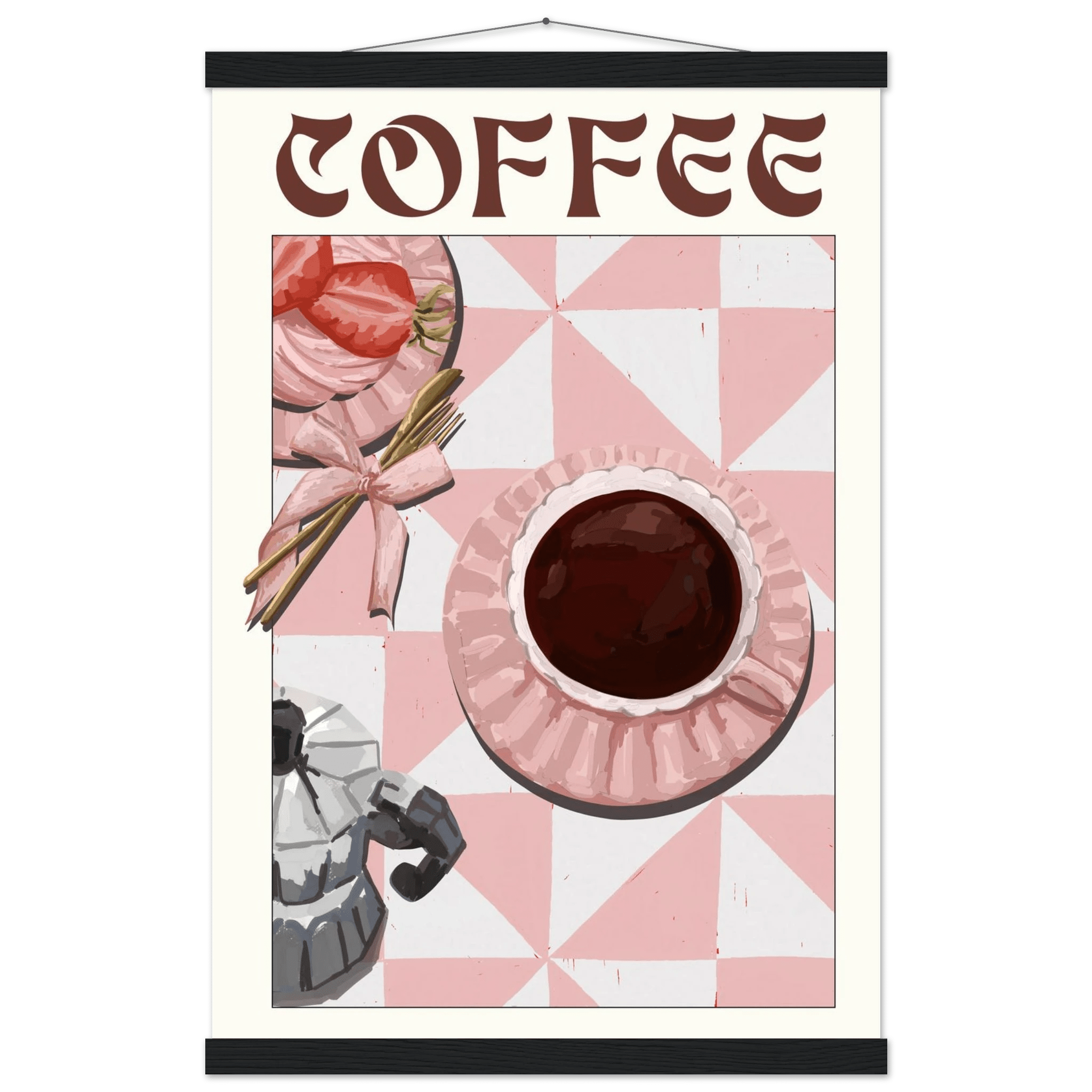 Coffee Poster – Cozy Breakfast Kitchen Wall Art Print (Digital & Printed Options) - Evergreen Posters