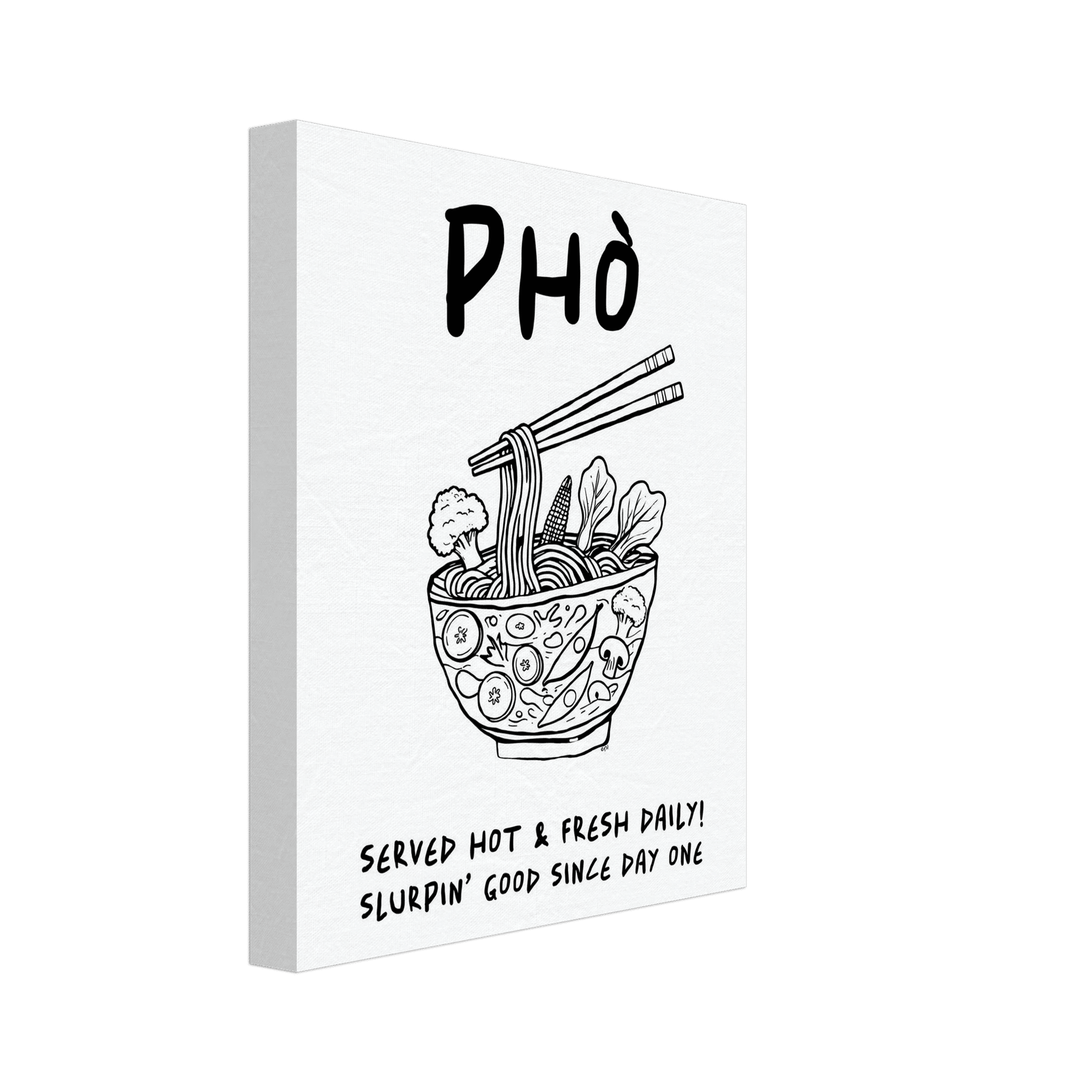 Pho Poster – Funny Vietnamese Kitchen Wall Art Print (Digital & Printed Options) - Evergreen Posters
