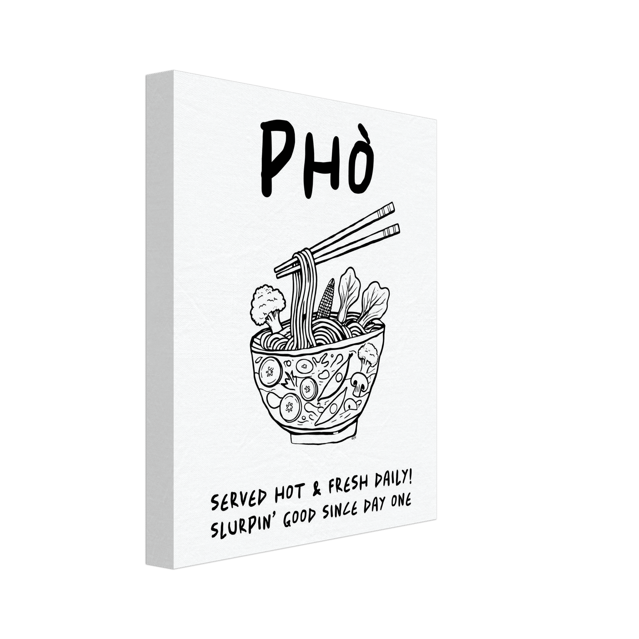 Pho Poster – Funny Vietnamese Kitchen Wall Art Print (Digital & Printed Options) - Evergreen Posters