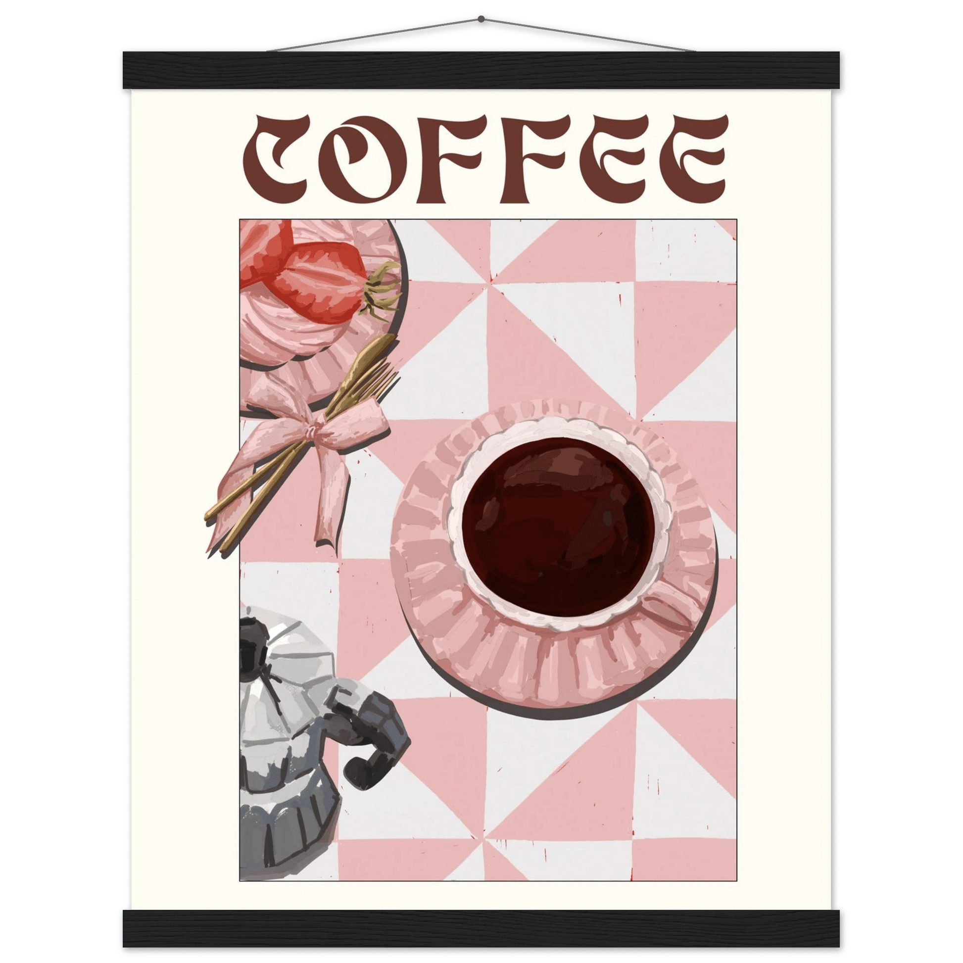 Coffee Poster – Cozy Breakfast Kitchen Wall Art Print (Digital & Printed Options) - Evergreen Posters