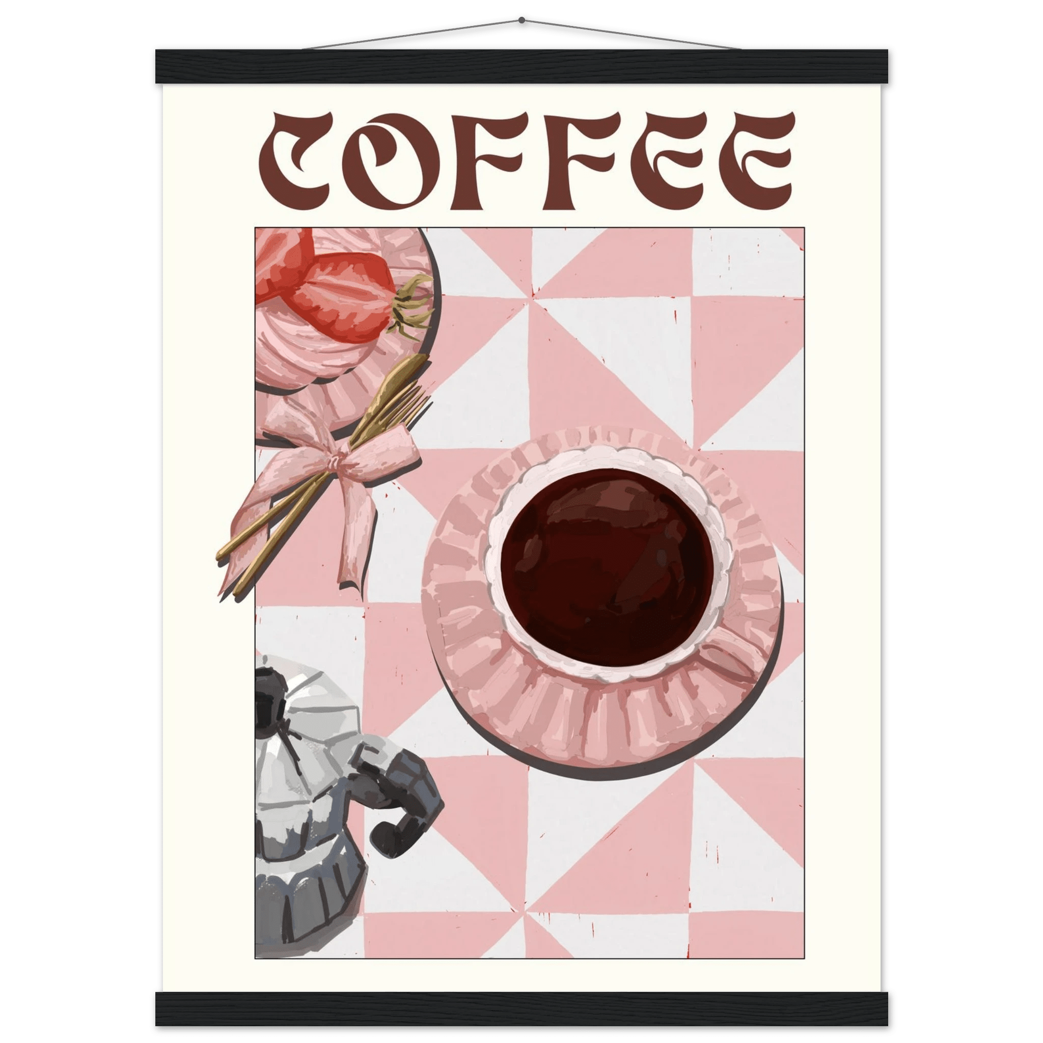 Coffee Poster – Cozy Breakfast Kitchen Wall Art Print (Digital & Printed Options) - Evergreen Posters