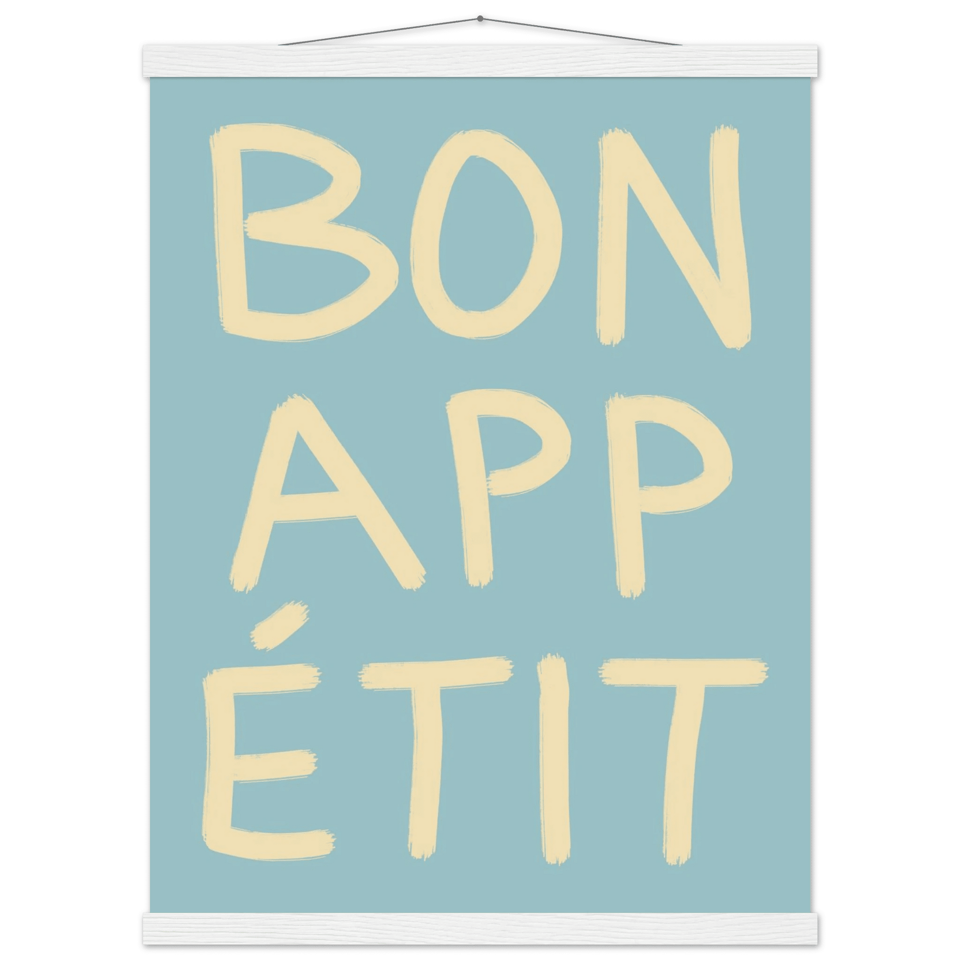 Bon Appétit Kitchen Poster | French Typography Wall Art | Retro Dining Room Print Decor - Evergreen Posters