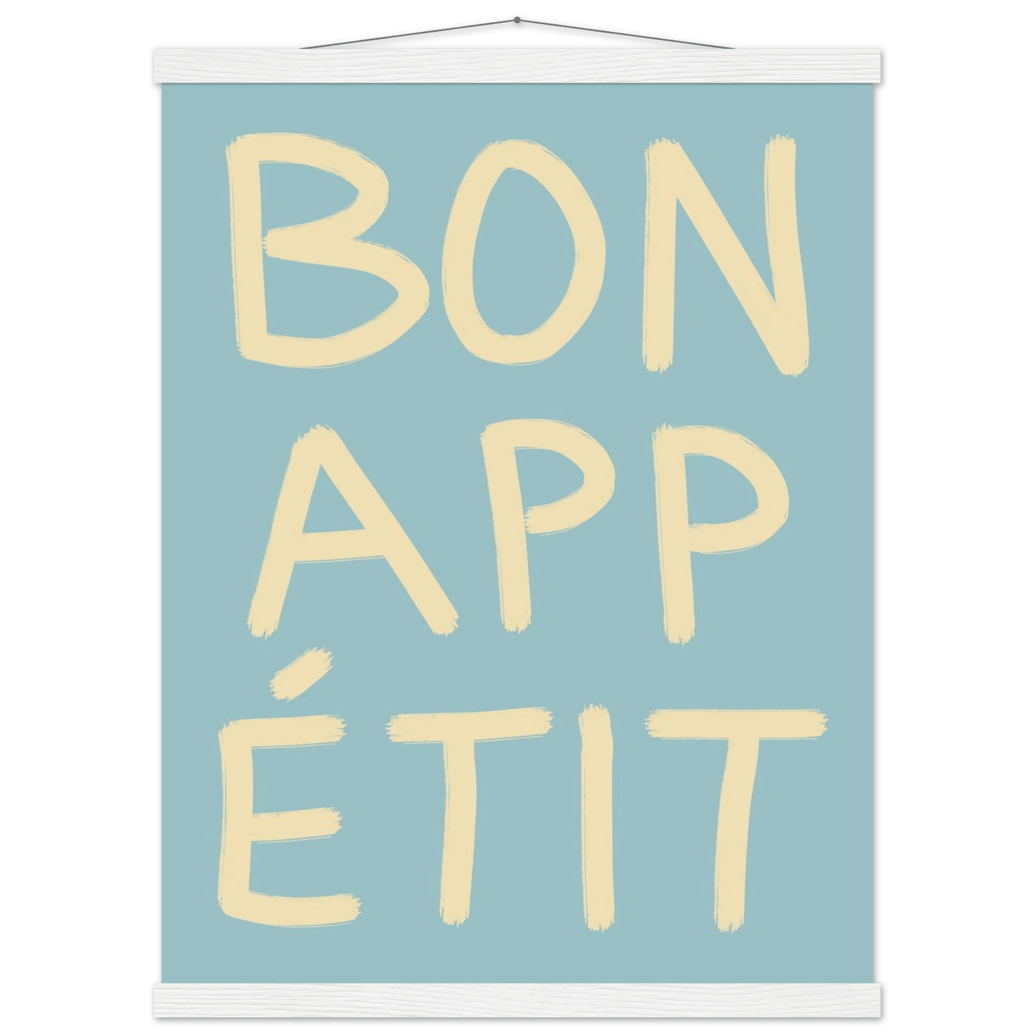 Bon Appétit Kitchen Poster | French Typography Wall Art | Retro Dining Room Print Decor - Evergreen Posters