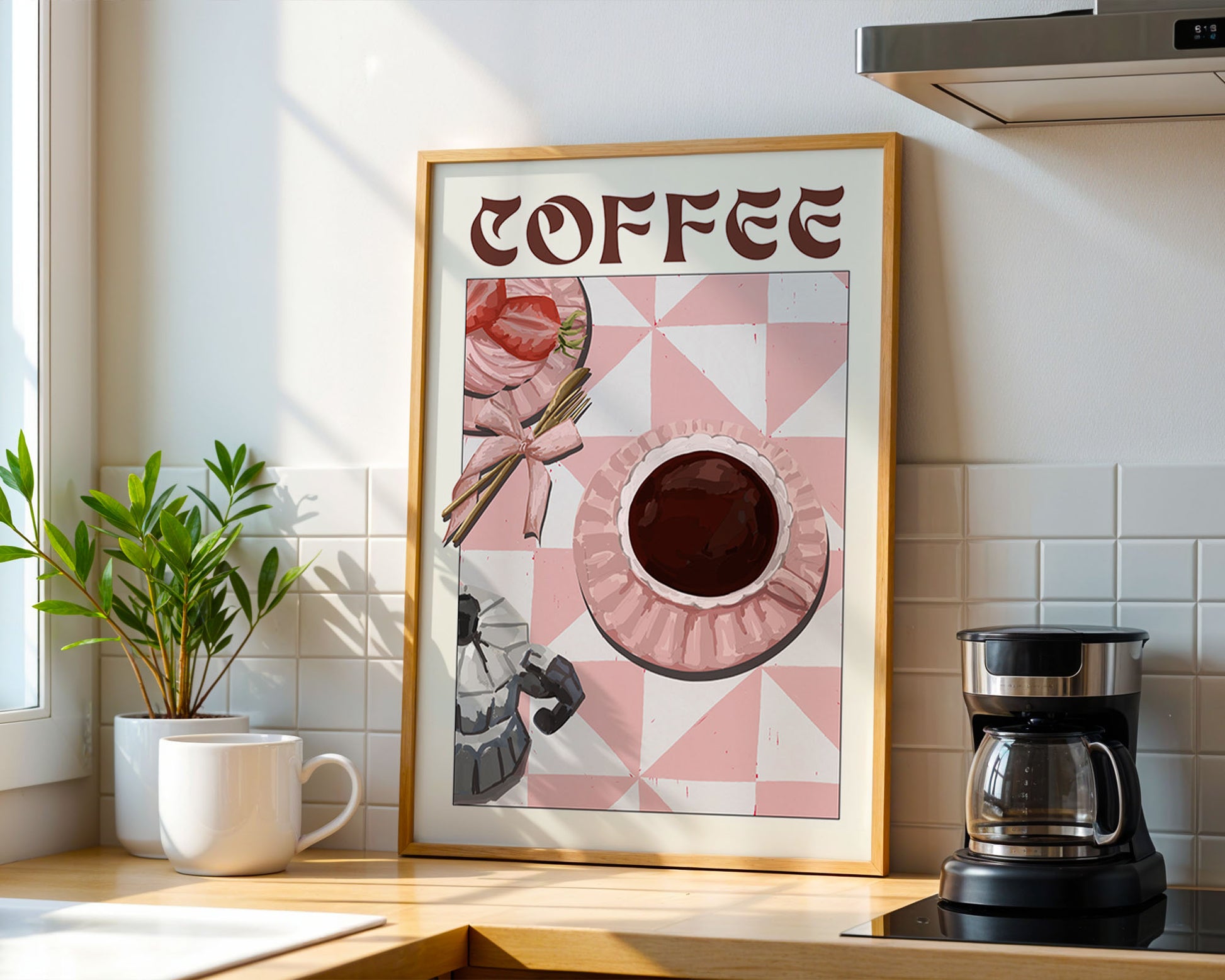 Coffee Poster – Cozy Breakfast Kitchen Wall Art Print (Digital & Printed Options) - Evergreen Posters