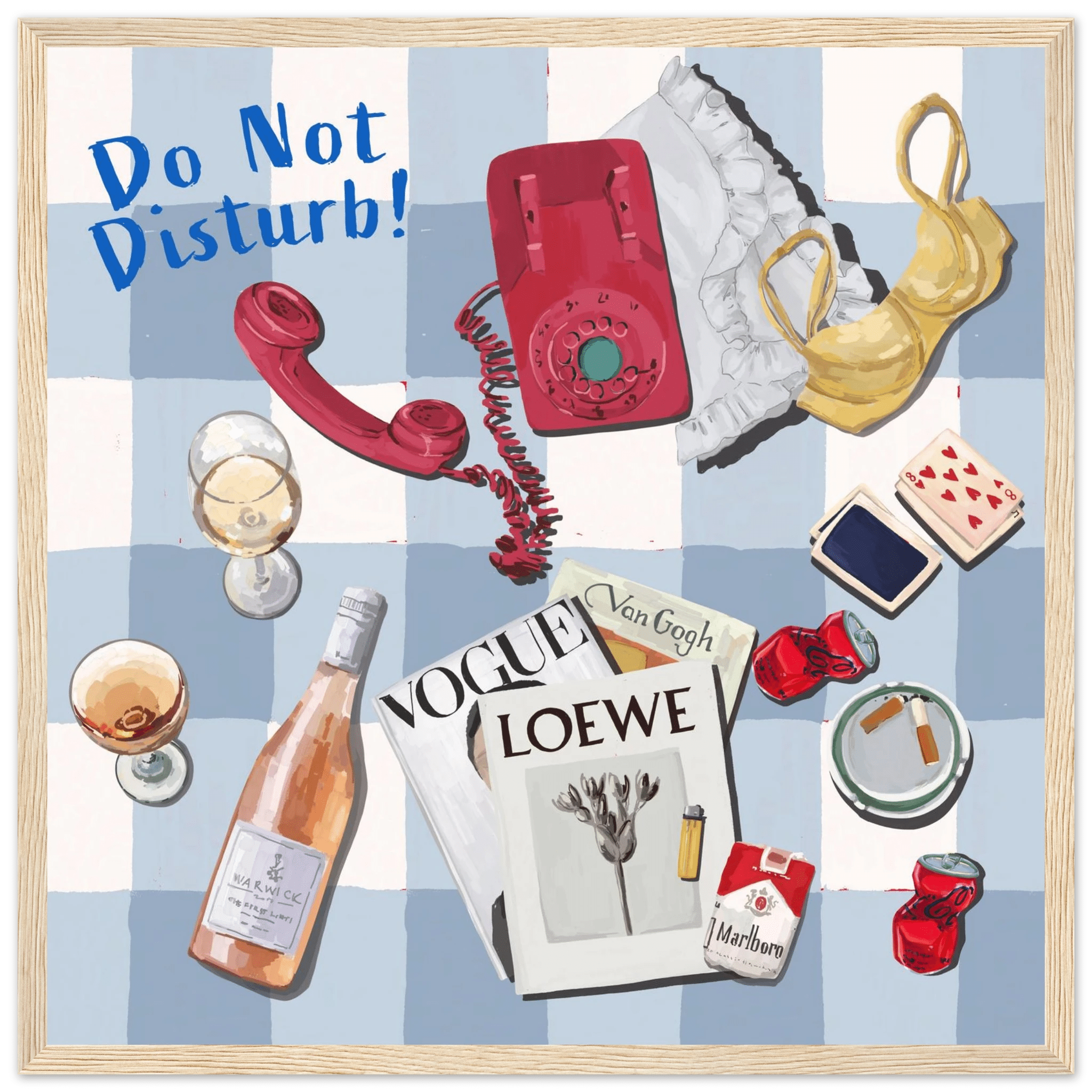 Do Not Disturb Poster | Dopamine Wall Art | Retro Bedroom Quote Print - Evergreen Posters - 15