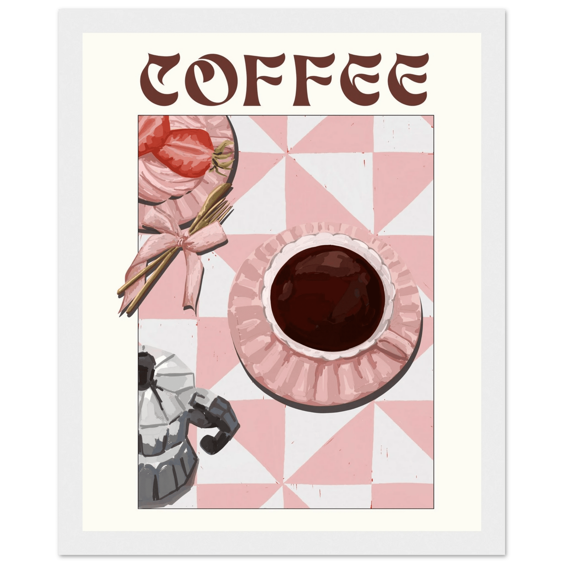 Coffee Poster – Cozy Breakfast Kitchen Wall Art Print (Digital & Printed Options) - Evergreen Posters