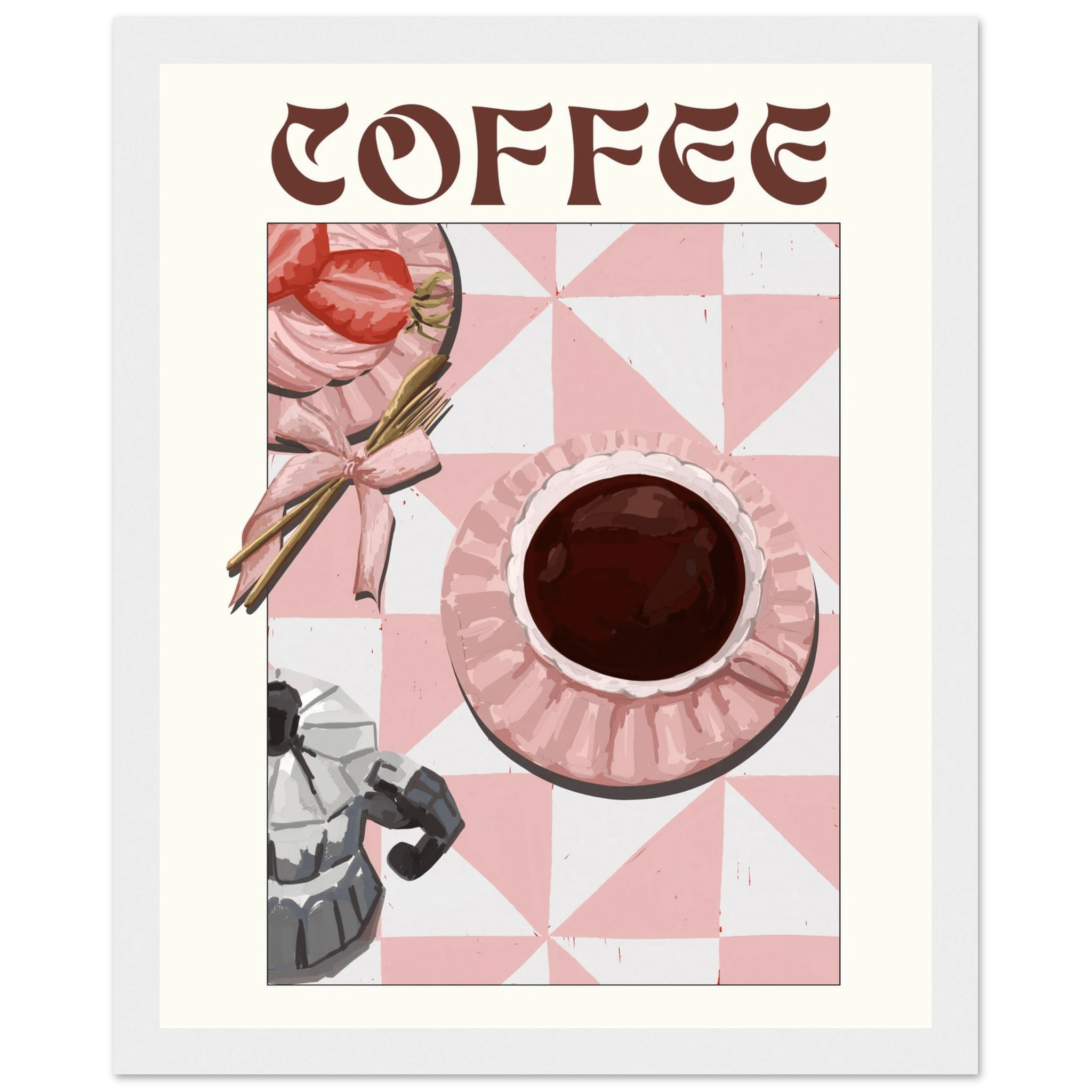 Coffee Poster – Cozy Breakfast Kitchen Wall Art Print (Digital & Printed Options) - Evergreen Posters