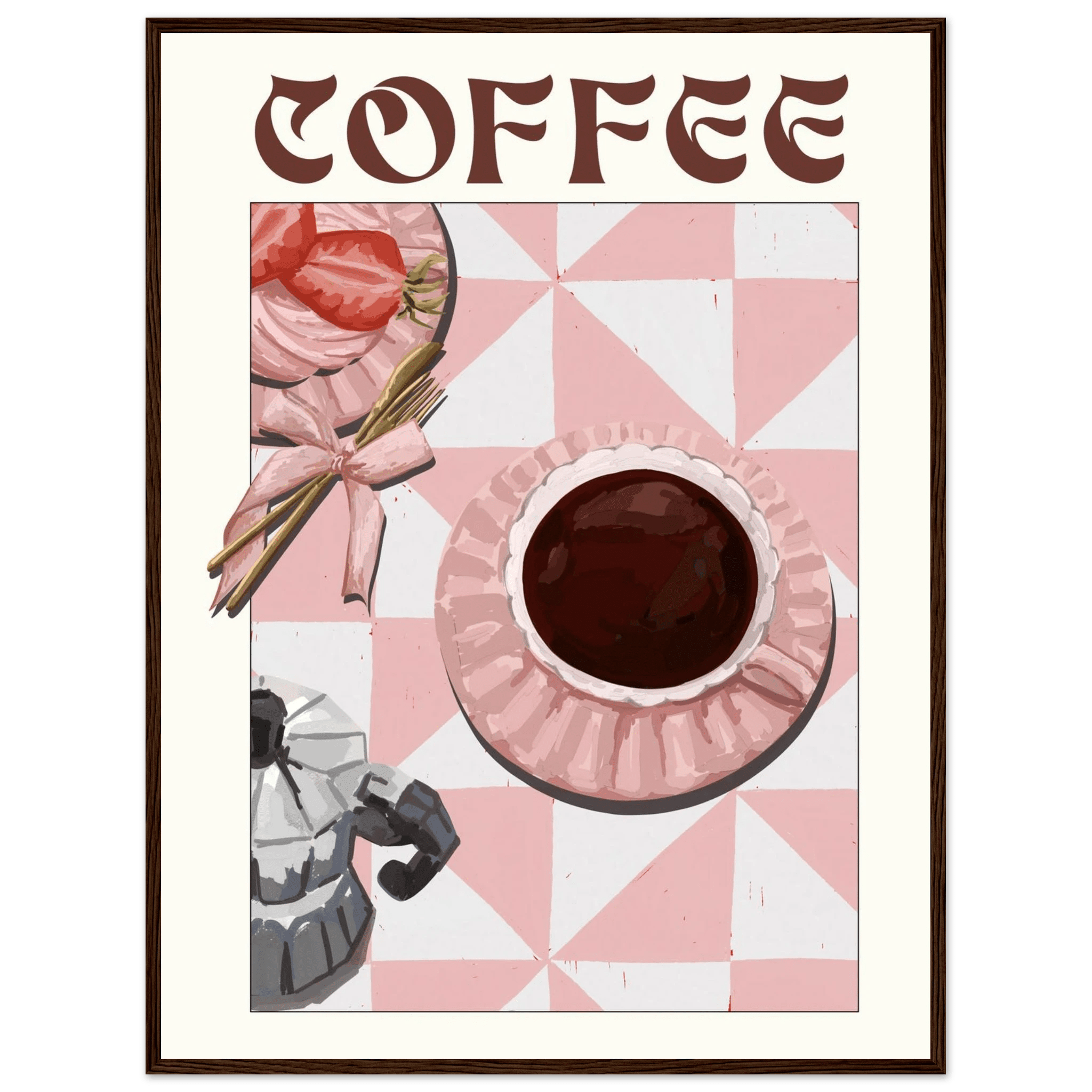 Coffee Poster – Cozy Breakfast Kitchen Wall Art Print (Digital & Printed Options) - Evergreen Posters