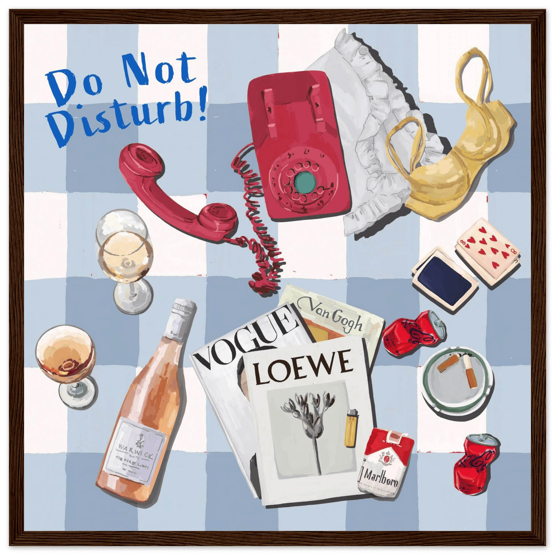Do Not Disturb Poster | Dopamine Wall Art | Retro Bedroom Quote Print - Evergreen Posters - 27