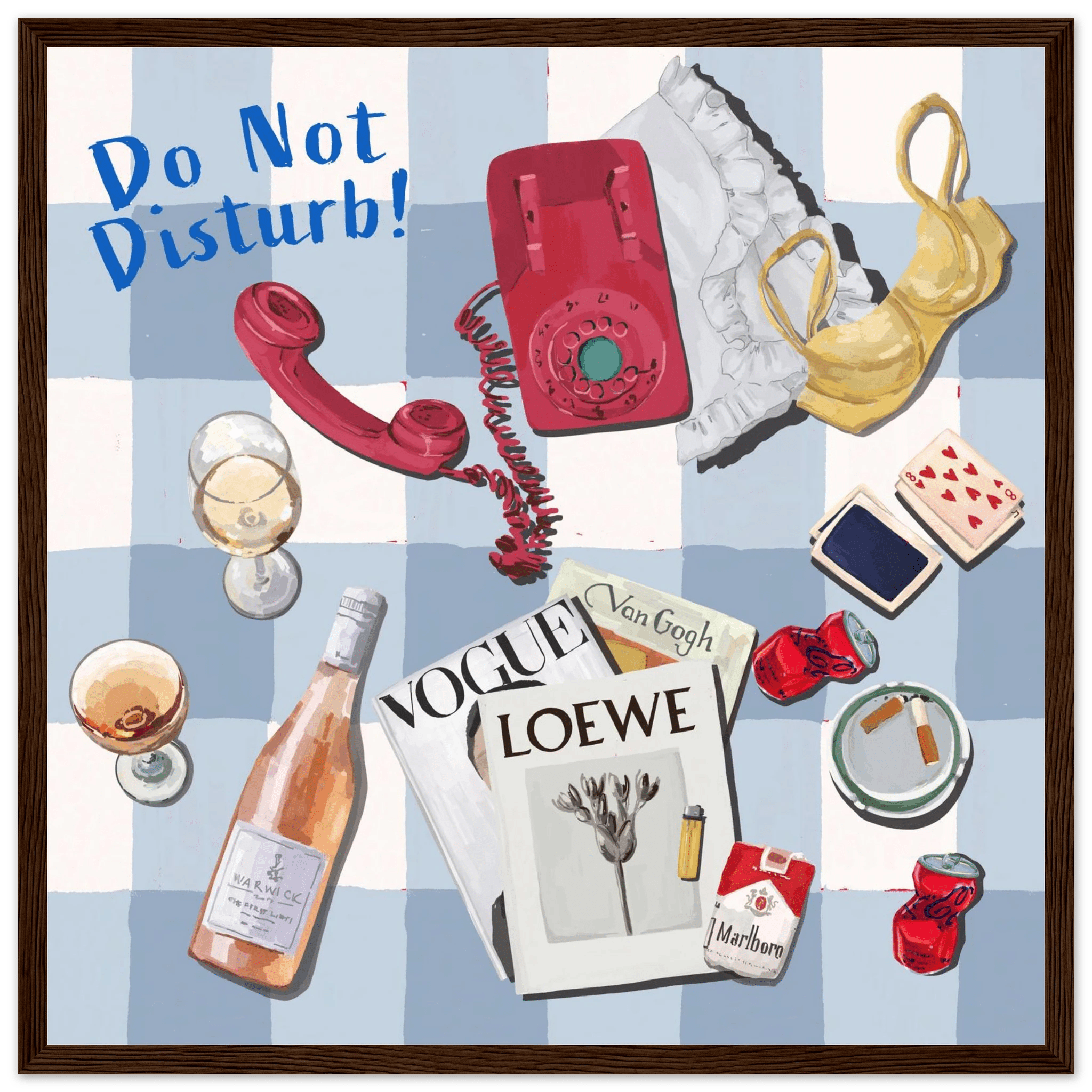 Do Not Disturb Poster | Dopamine Wall Art | Retro Bedroom Quote Print - Evergreen Posters - 27