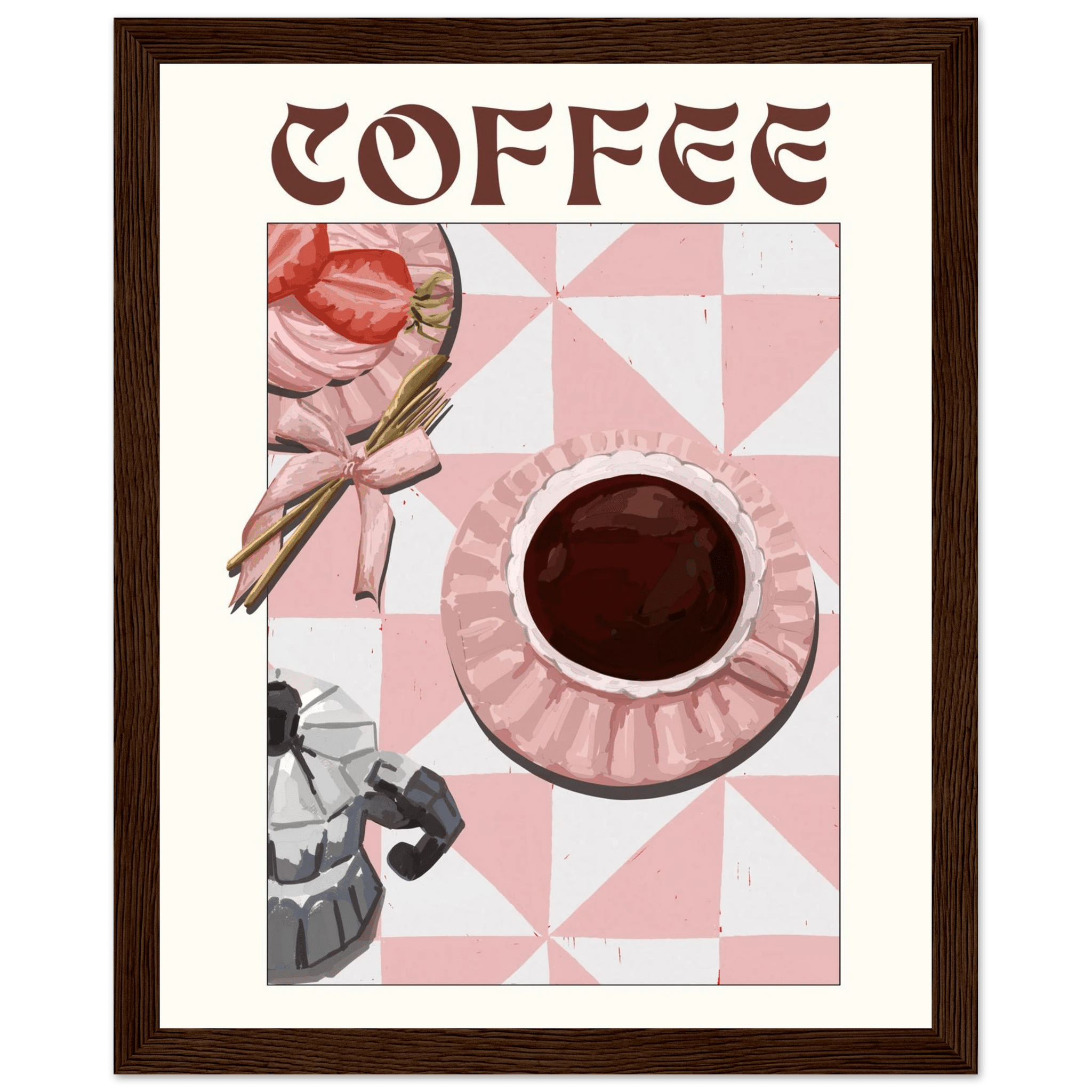 Coffee Poster – Cozy Breakfast Kitchen Wall Art Print (Digital & Printed Options) - Evergreen Posters