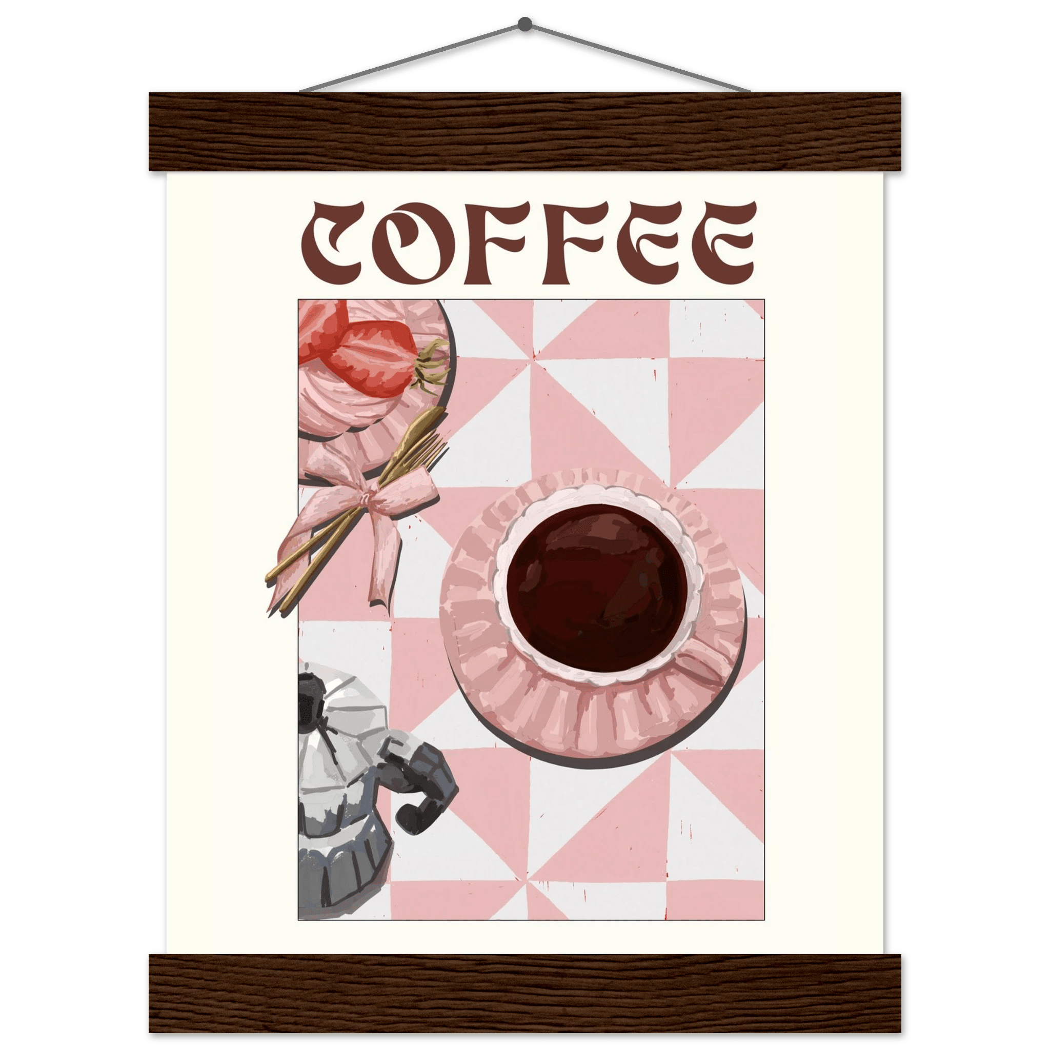 Coffee Poster – Cozy Breakfast Kitchen Wall Art Print (Digital & Printed Options) - Evergreen Posters