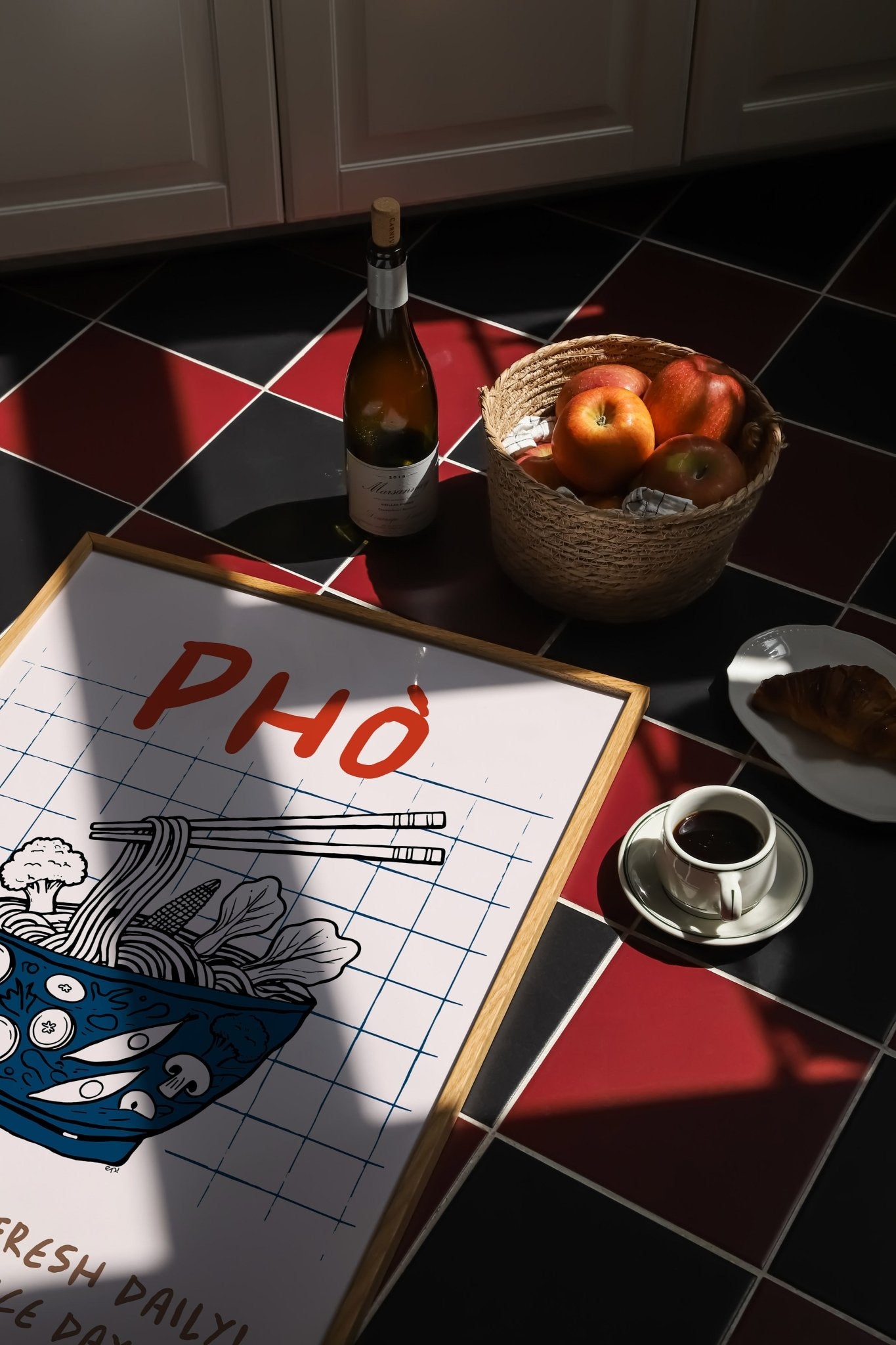Pho Poster – Slurpin’ Good Vietnamese Kitchen Wall Art Print (Digital & Printed Options) - Evergreen Posters