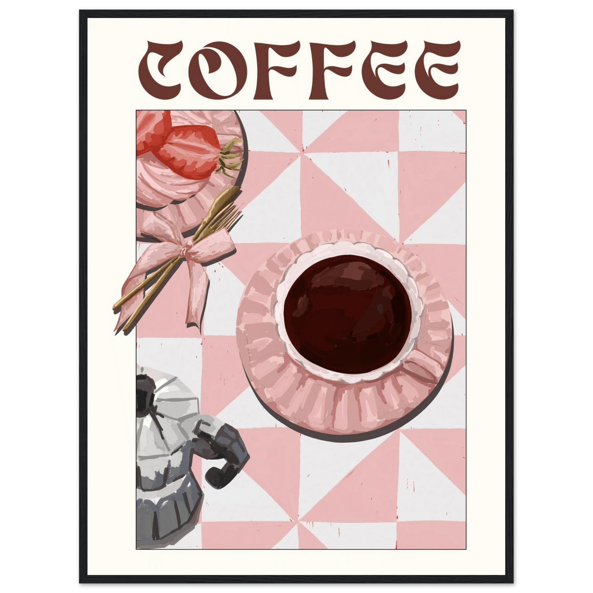 Coffee Poster – Cozy Breakfast Kitchen Wall Art Print (Digital & Printed Options) - Evergreen Posters