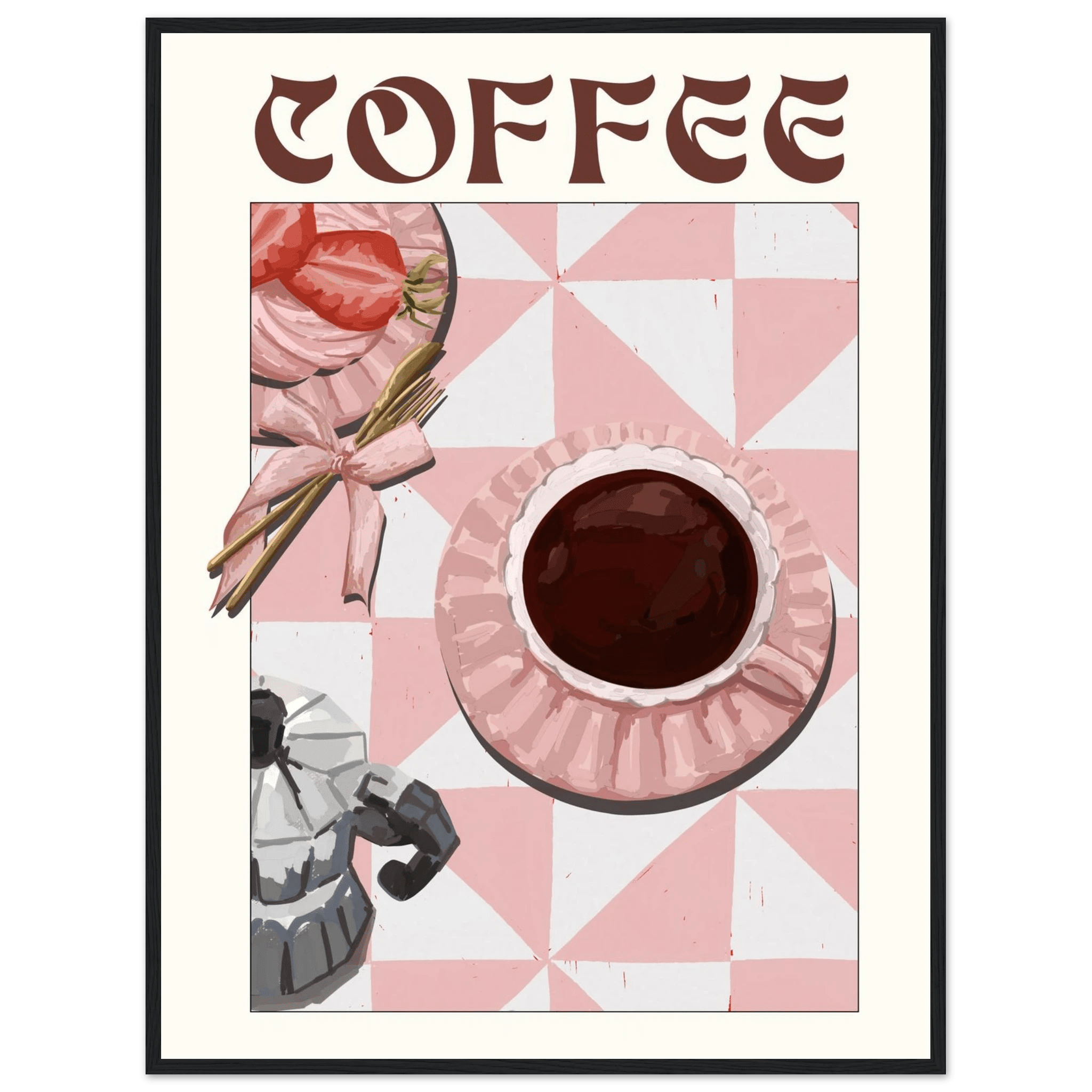 Coffee Poster – Cozy Breakfast Kitchen Wall Art Print (Digital & Printed Options) - Evergreen Posters