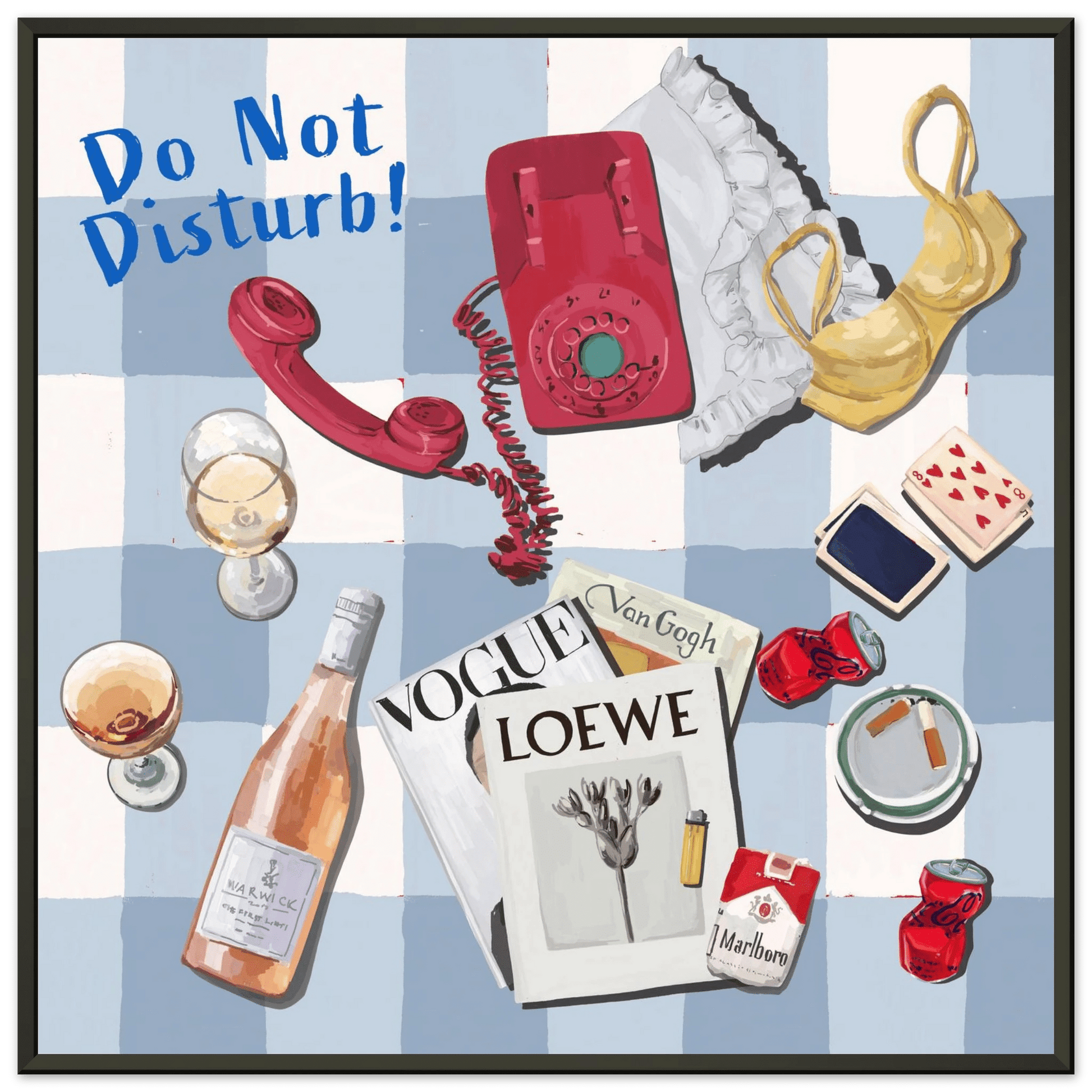Do Not Disturb Poster | Dopamine Wall Art | Retro Bedroom Quote Print - Evergreen Posters - 18