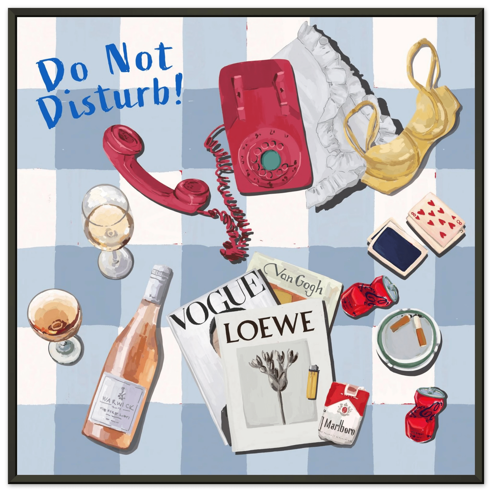 Do Not Disturb Poster | Dopamine Wall Art | Retro Bedroom Quote Print - Evergreen Posters - 18