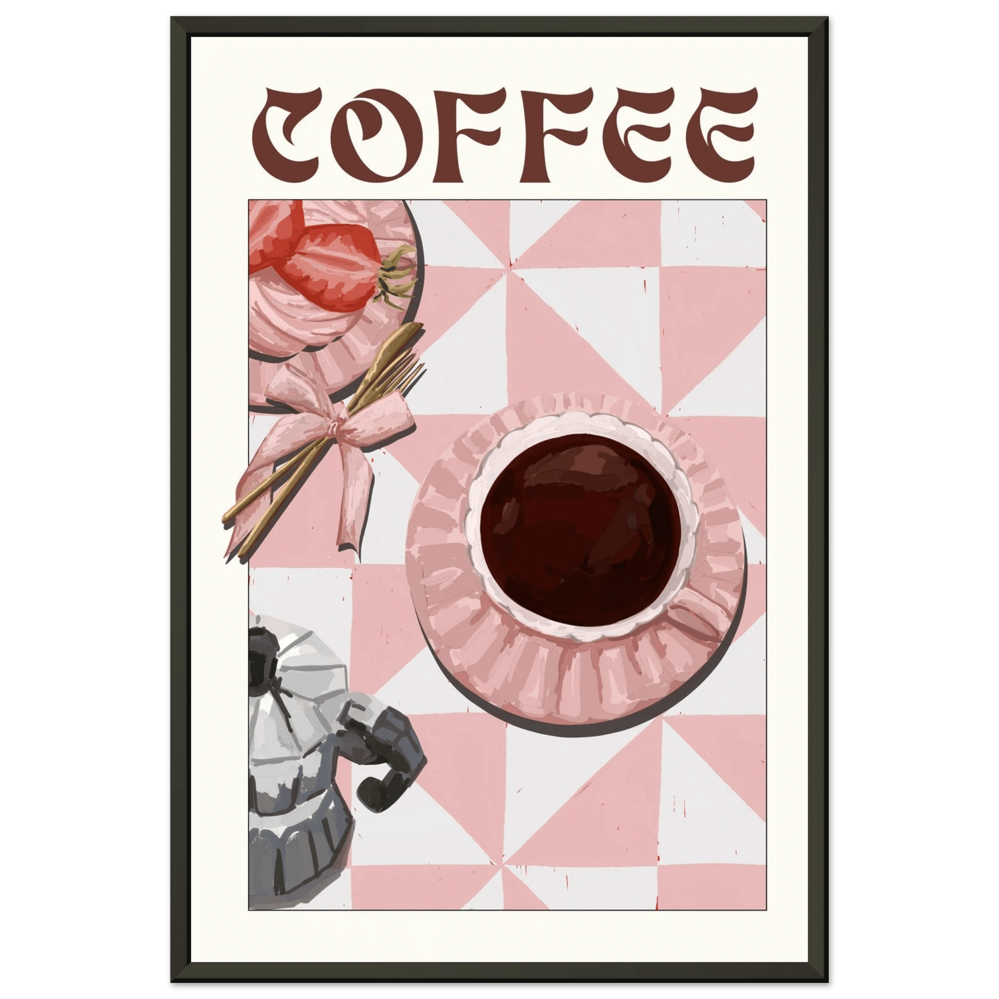 Coffee Poster – Cozy Breakfast Kitchen Wall Art Print (Digital & Printed Options) - Evergreen Posters