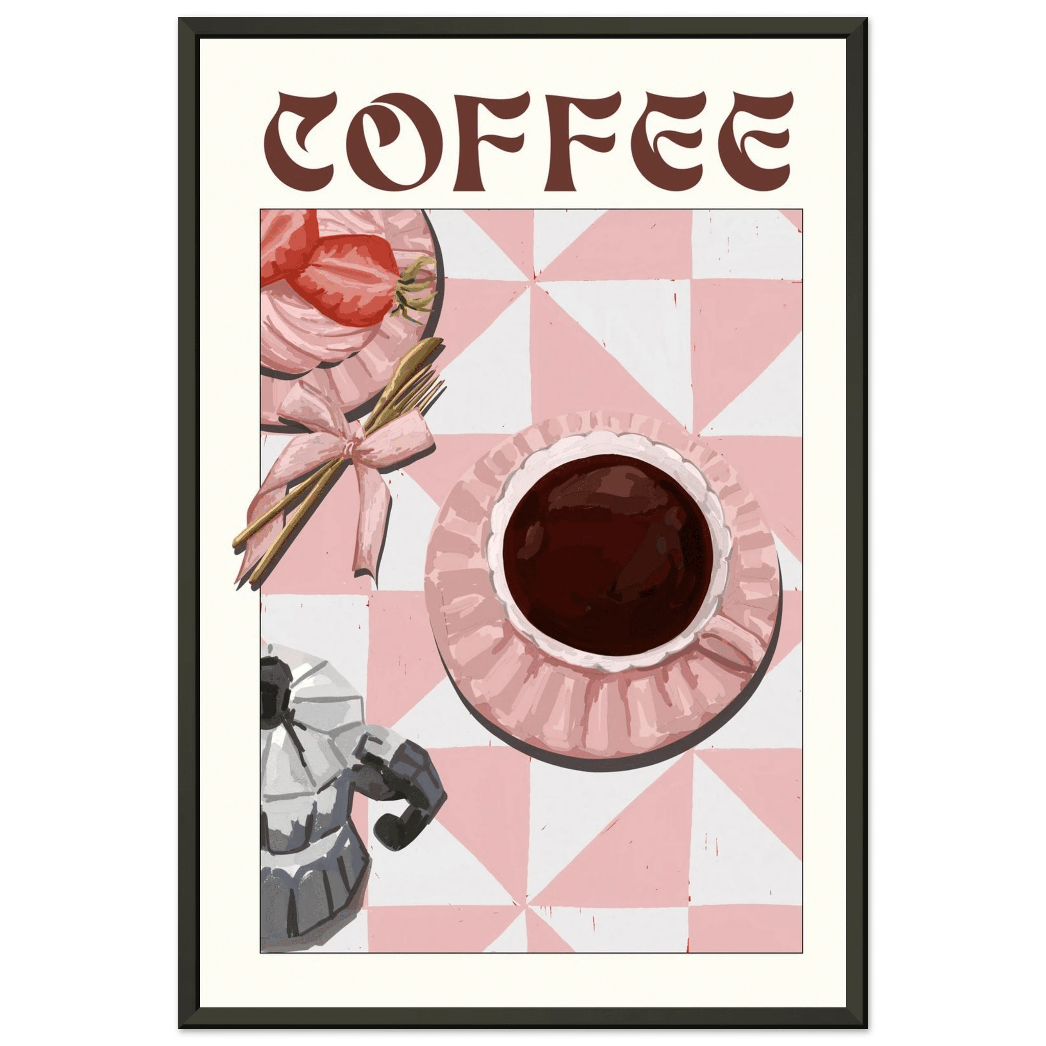 Coffee Poster – Cozy Breakfast Kitchen Wall Art Print (Digital & Printed Options) - Evergreen Posters