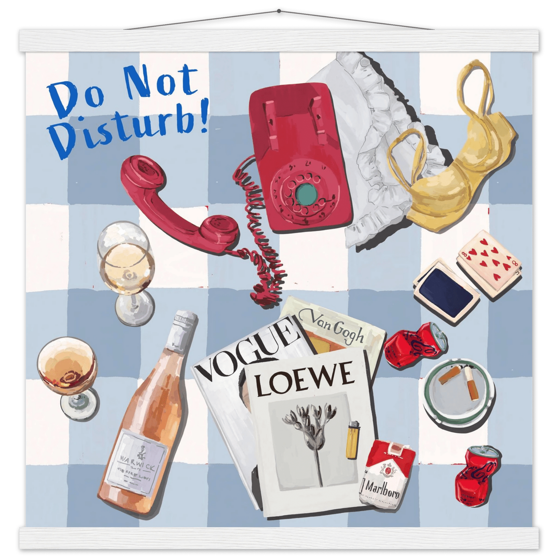 Do Not Disturb Poster | Dopamine Wall Art | Retro Bedroom Quote Print - Evergreen Posters - 33