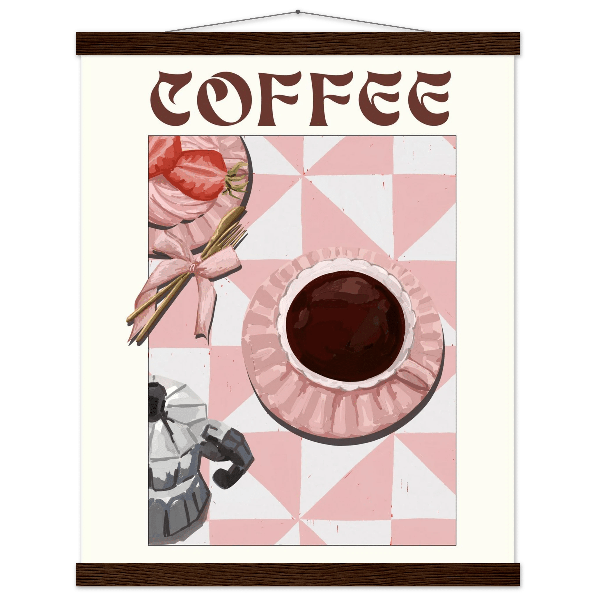 Coffee Poster – Cozy Breakfast Kitchen Wall Art Print (Digital & Printed Options) - Evergreen Posters