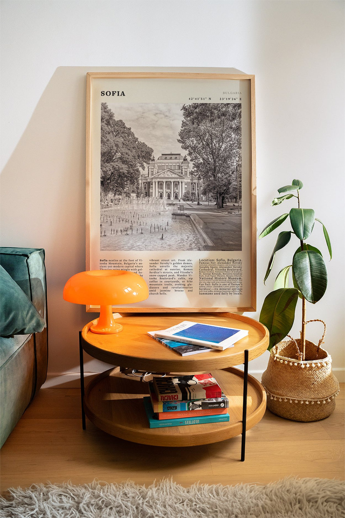 Sofia Bulgaria Travel Poster | Black & White City Print | Vintage Photography Wall Art Decor - Evergreen Posters