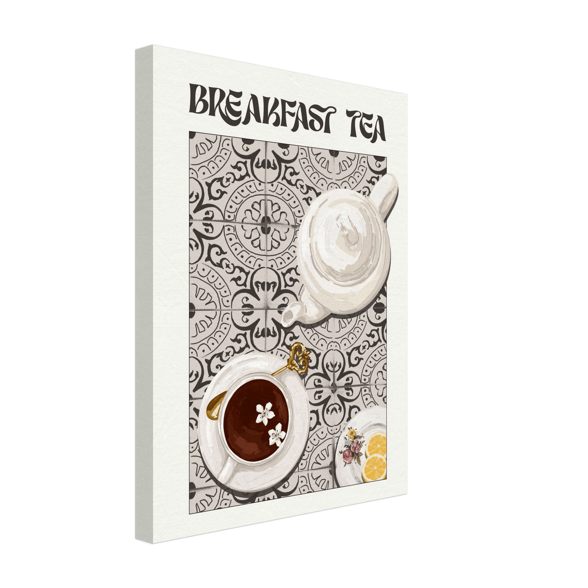Breakfast Tea Poster – Cozy Kitchen Wall Art Print (Digital & Printed Options) - Evergreen Posters