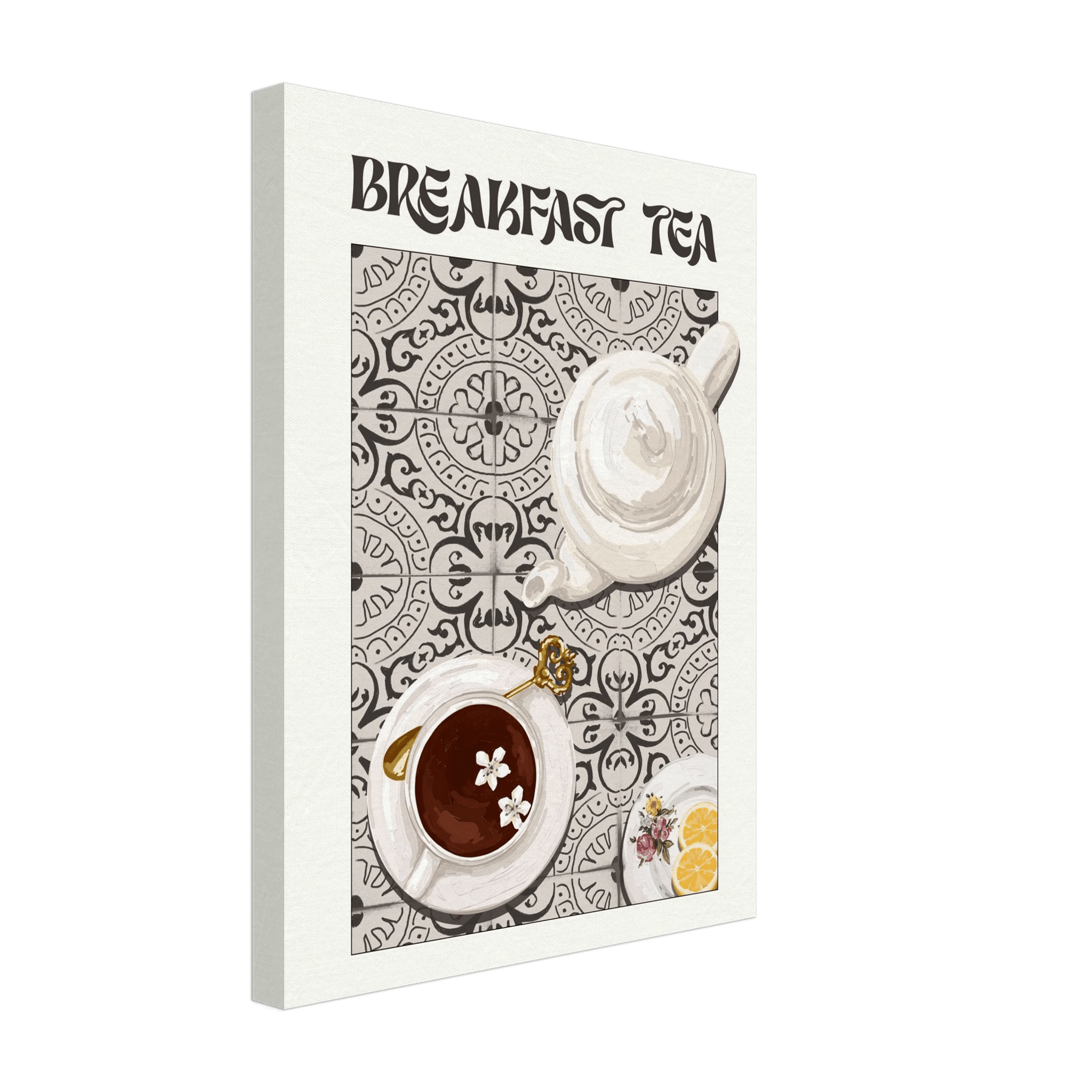 Breakfast Tea Poster – Cozy Kitchen Wall Art Print (Digital & Printed Options) - Evergreen Posters