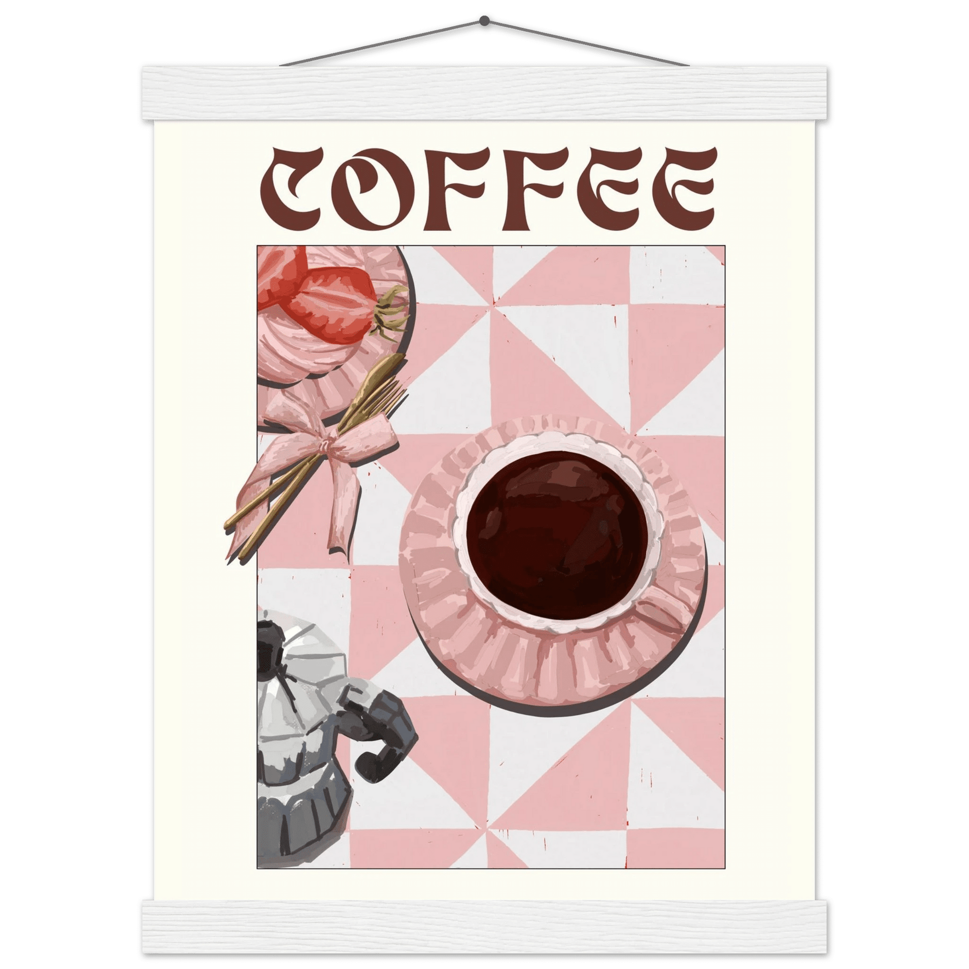 Coffee Poster – Cozy Breakfast Kitchen Wall Art Print (Digital & Printed Options) - Evergreen Posters