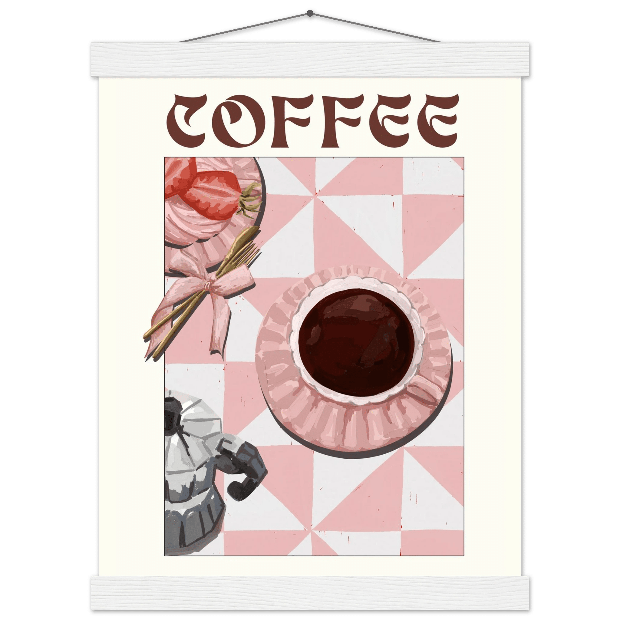 Coffee Poster – Cozy Breakfast Kitchen Wall Art Print (Digital & Printed Options) - Evergreen Posters
