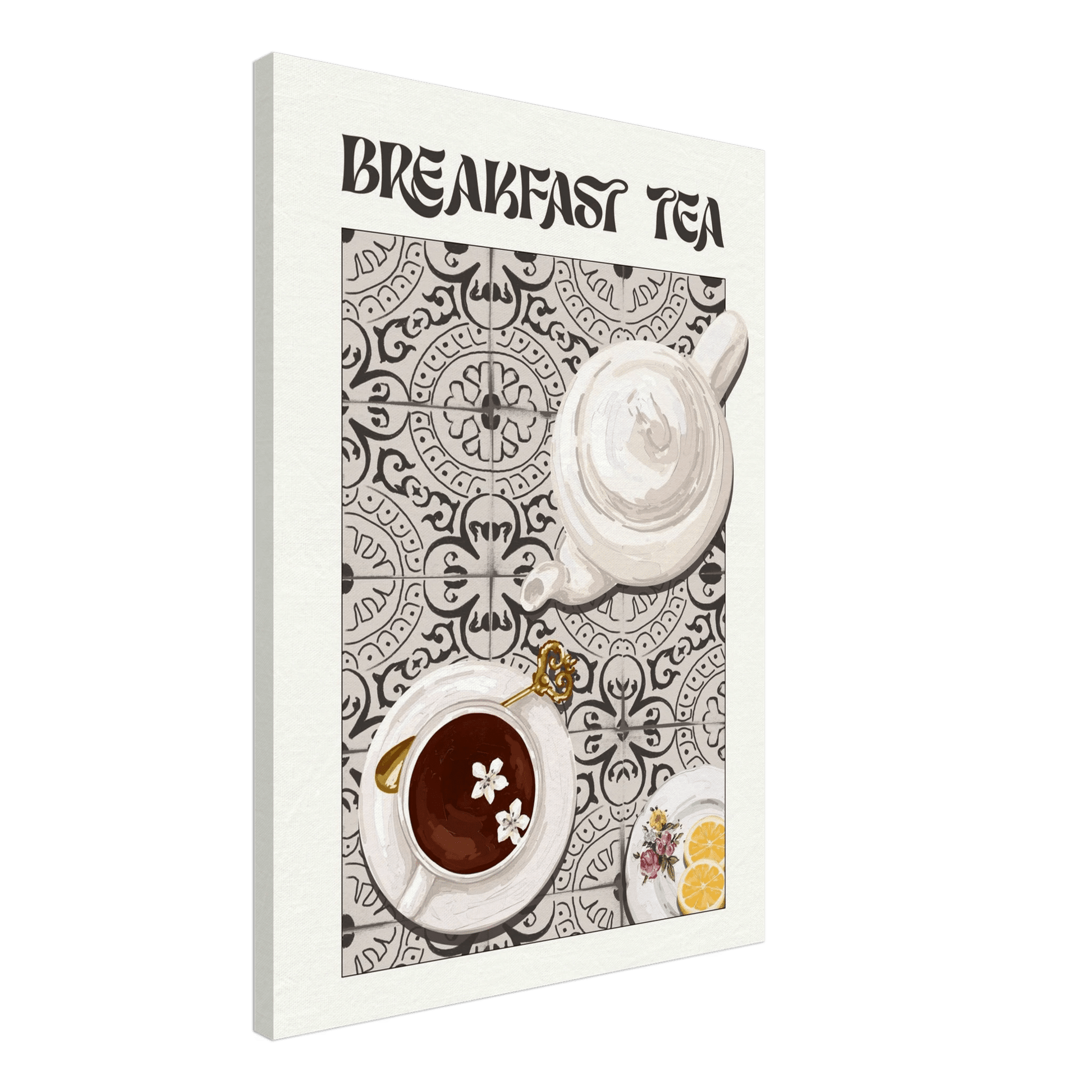 Breakfast Tea Poster – Cozy Kitchen Wall Art Print (Digital & Printed Options) - Evergreen Posters