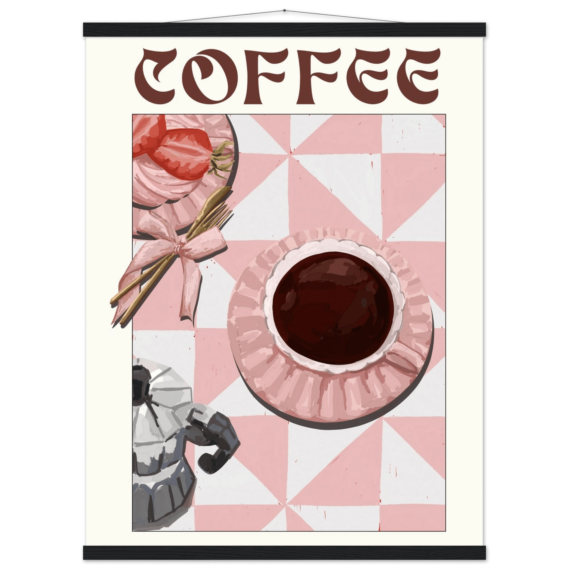 Coffee Poster – Cozy Breakfast Kitchen Wall Art Print (Digital & Printed Options) - Evergreen Posters