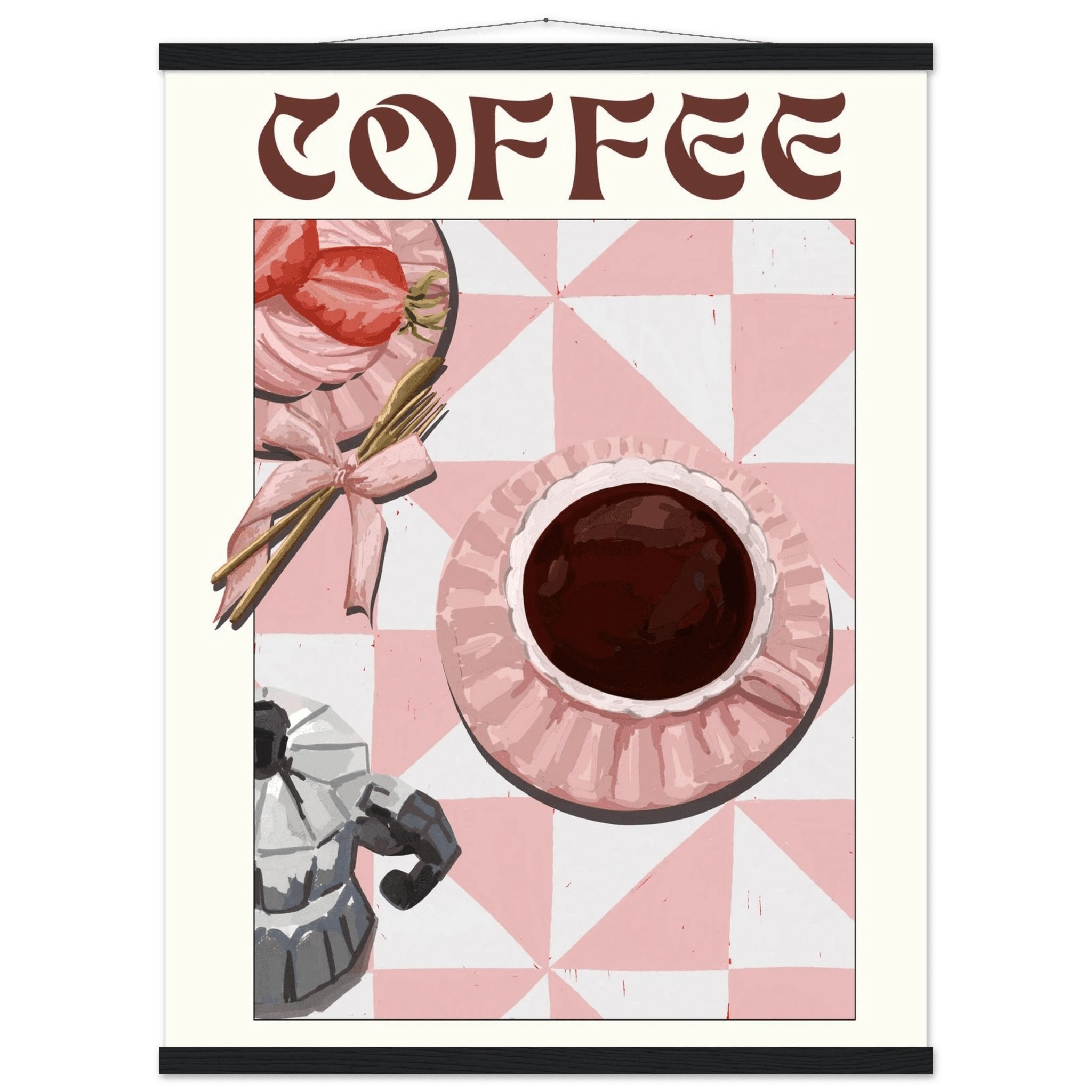 Coffee Poster – Cozy Breakfast Kitchen Wall Art Print (Digital & Printed Options) - Evergreen Posters