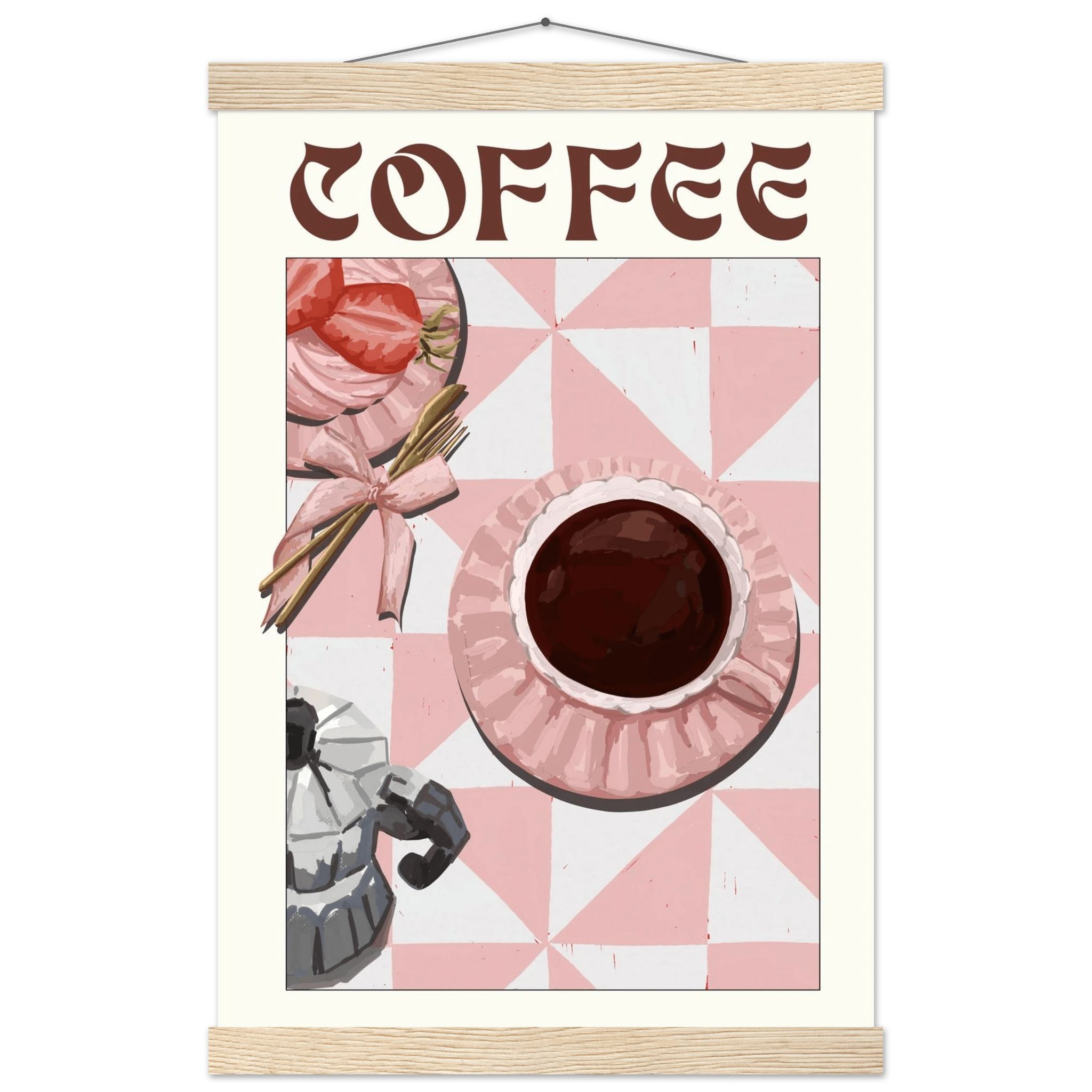 Coffee Poster – Cozy Breakfast Kitchen Wall Art Print (Digital & Printed Options) - Evergreen Posters