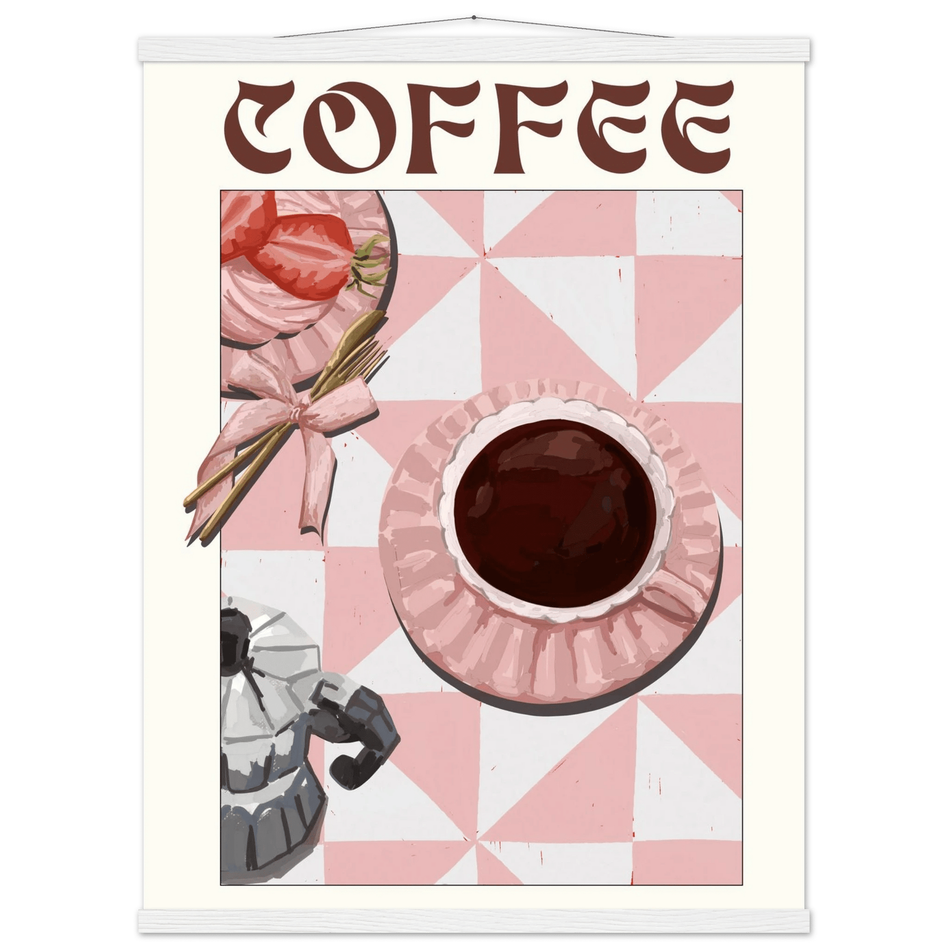 Coffee Poster – Cozy Breakfast Kitchen Wall Art Print (Digital & Printed Options) - Evergreen Posters