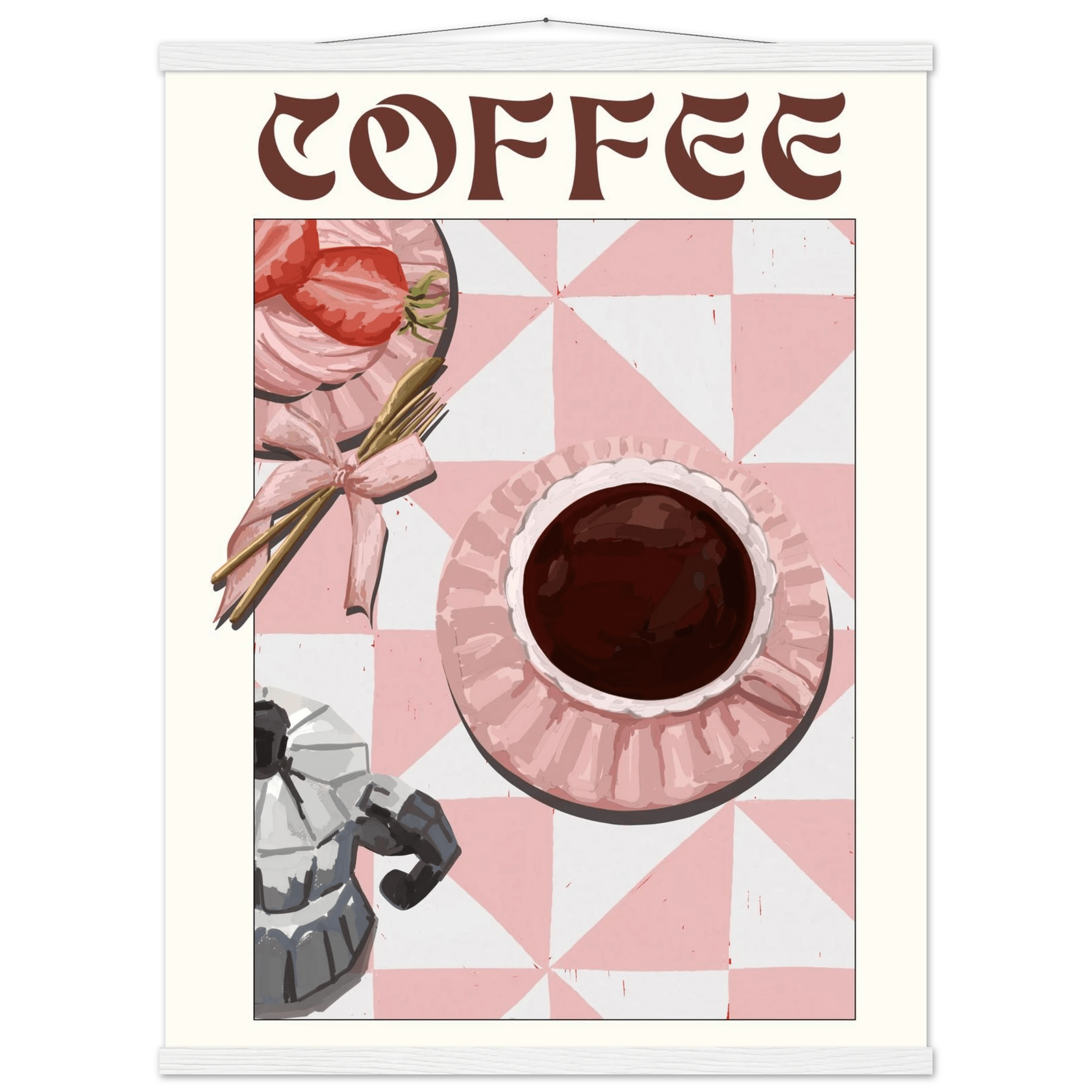 Coffee Poster – Cozy Breakfast Kitchen Wall Art Print (Digital & Printed Options) - Evergreen Posters